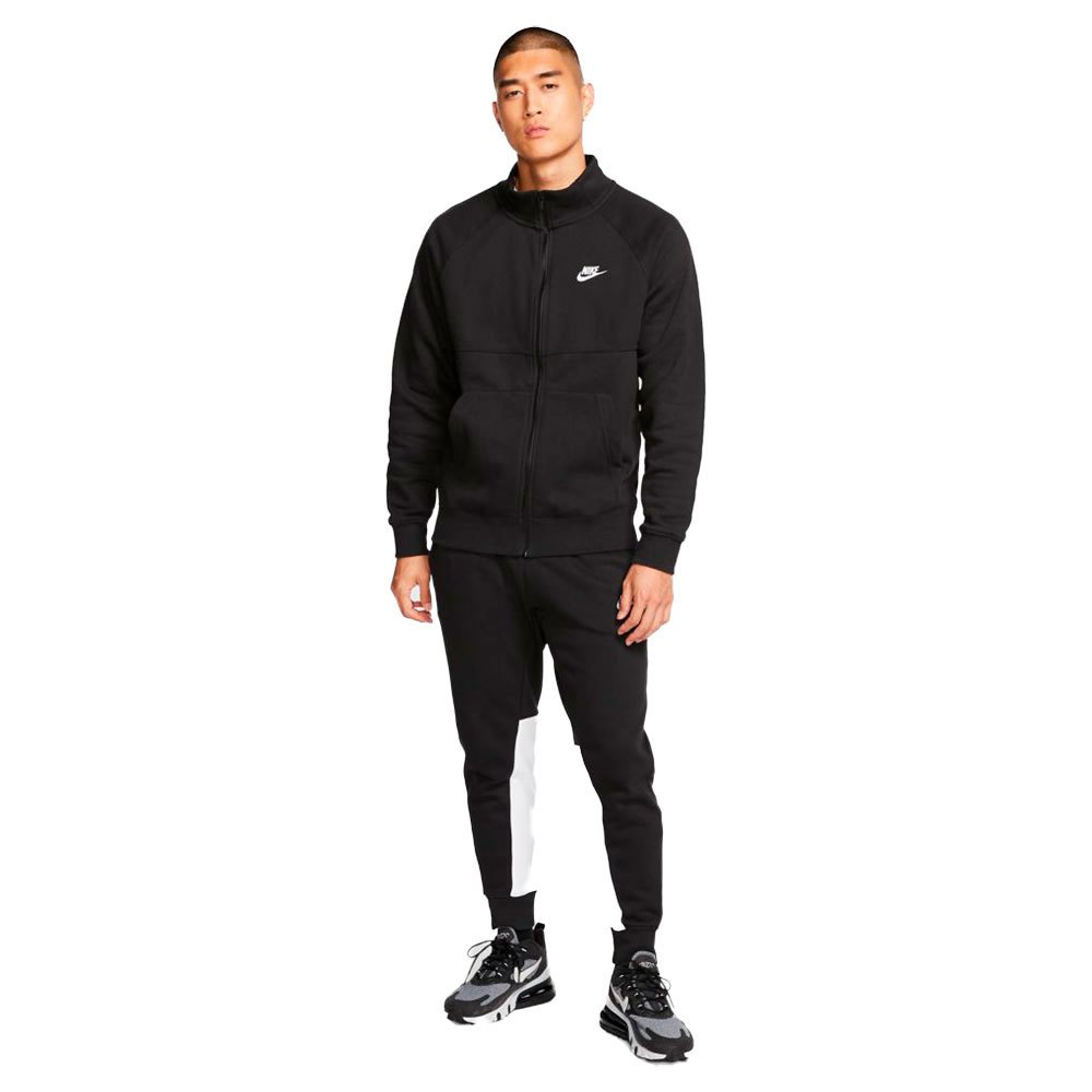 Nike Sportswear Fleece Trainingsanzug 3XL Black / Black / White / White günstig online kaufen
