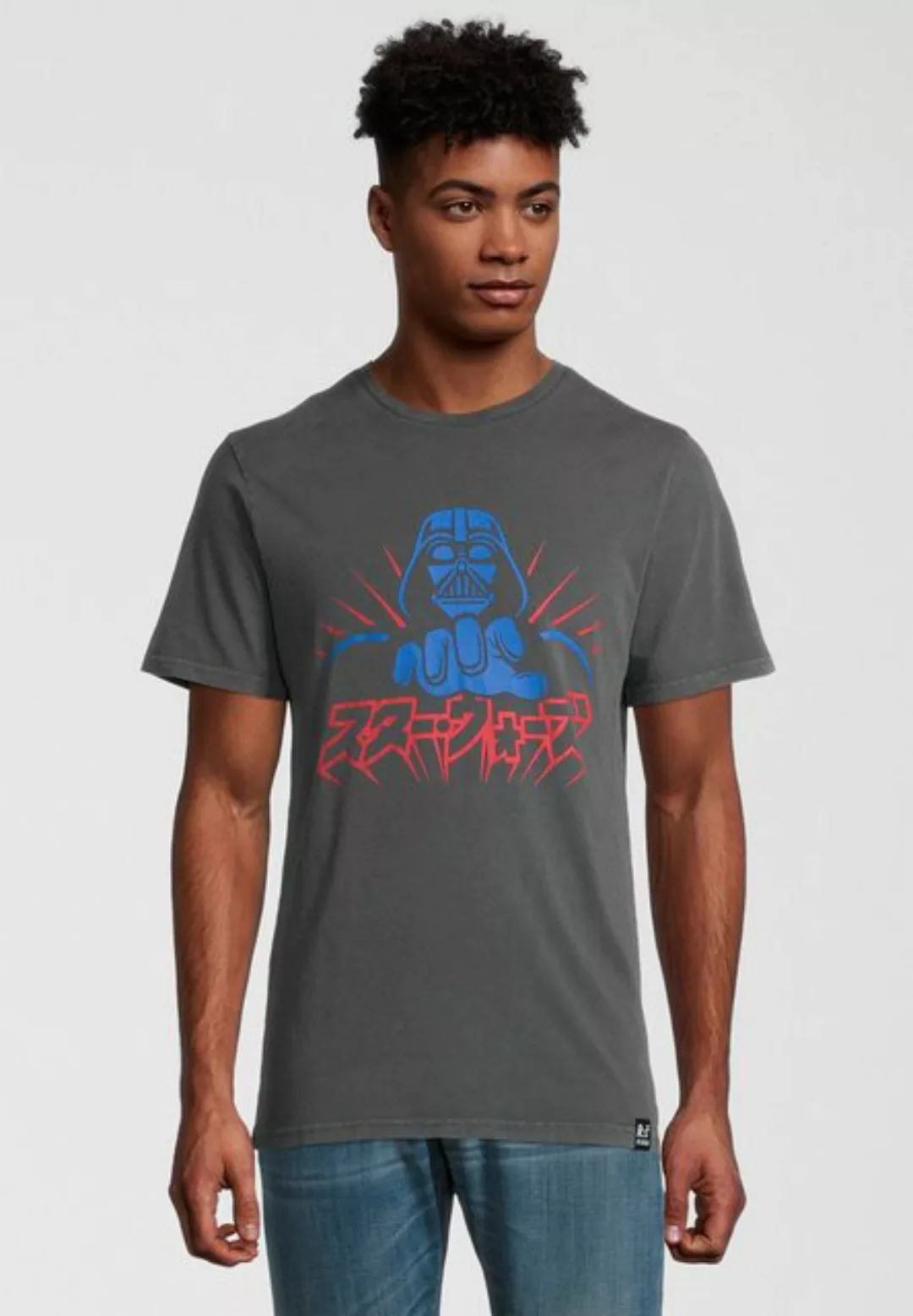 Recovered T-Shirt Star Wars Vader Japanese GOTS zertifizierte Bio-Baumwolle günstig online kaufen