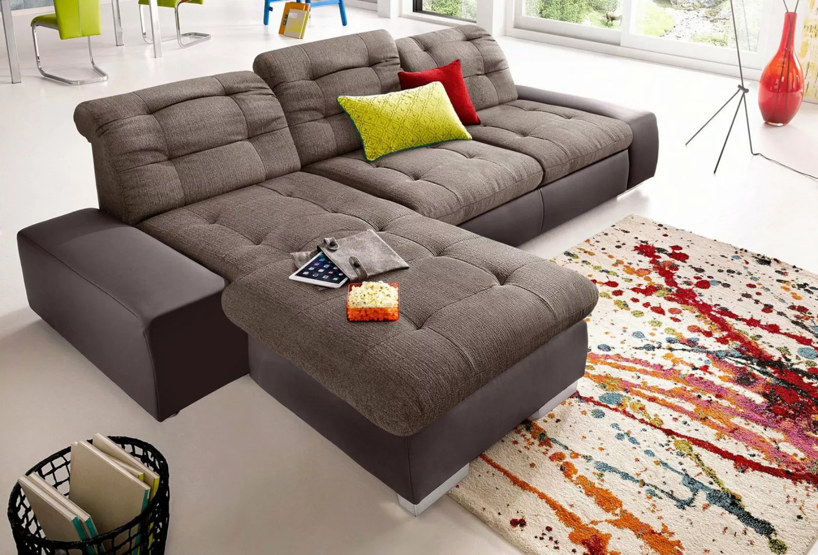 sit&more Ecksofa Palomino L-Form, wahlweise XL oder XXL und mit Bettfunktio günstig online kaufen