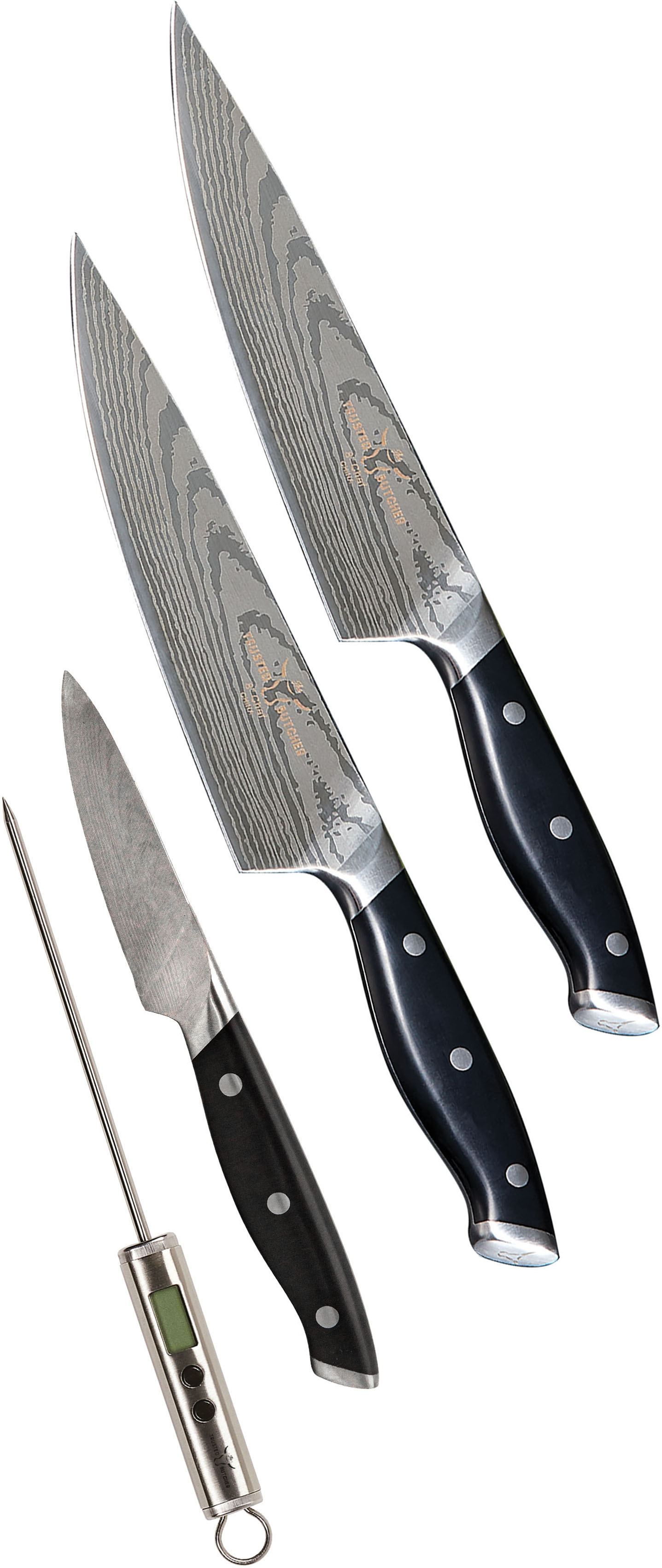 MediaShop Messer-Set »Trusted Butcher«, (Set, 4 tlg.), aus rostfreiem Edels günstig online kaufen