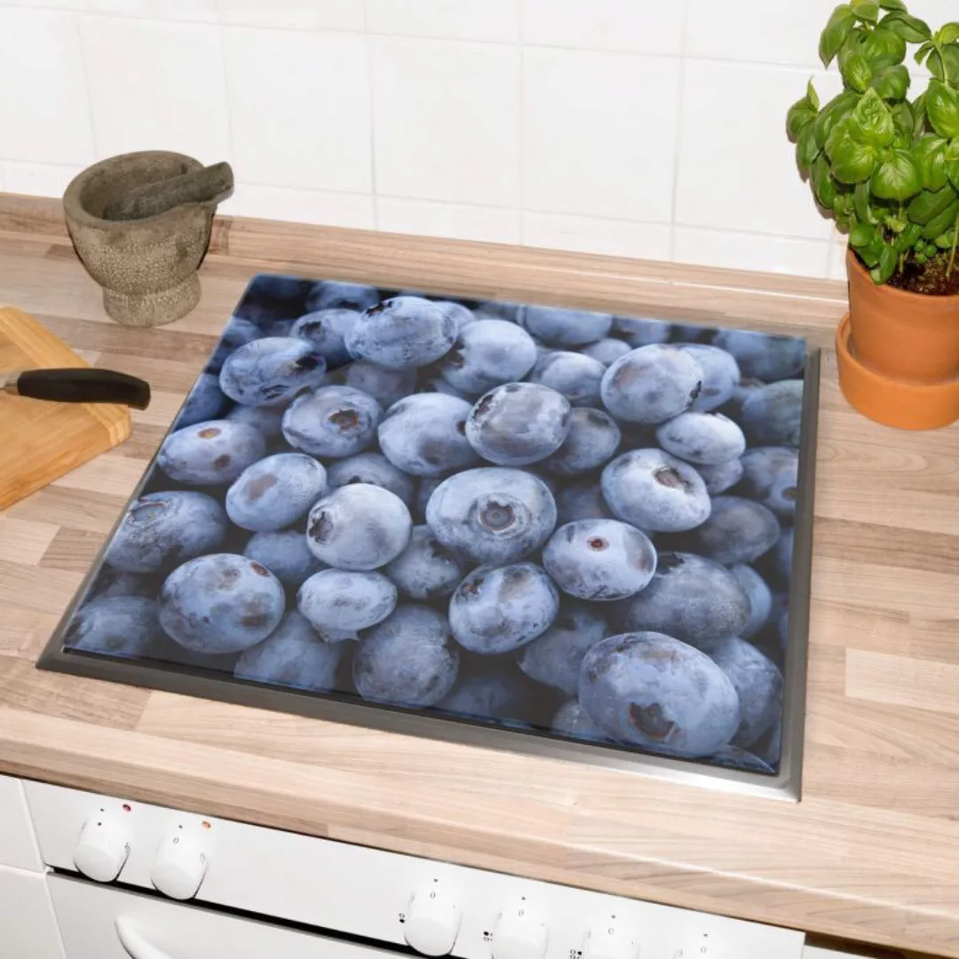 Wall-Art Herd-Abdeckplatte »Herdabdeckplatte Blaubeeren«, (Set, 2 tlg.), mo günstig online kaufen