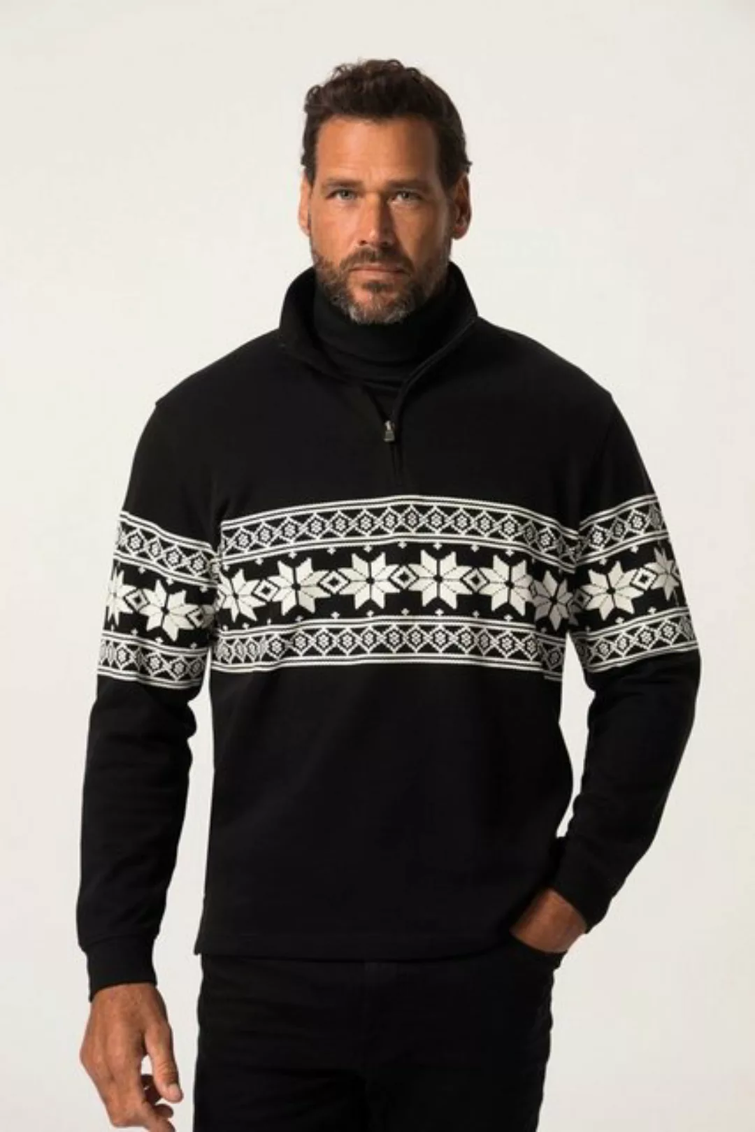 JP1880 Sweatshirt JP 1880 Troyer Sweat Stehkragen mit Zipper günstig online kaufen