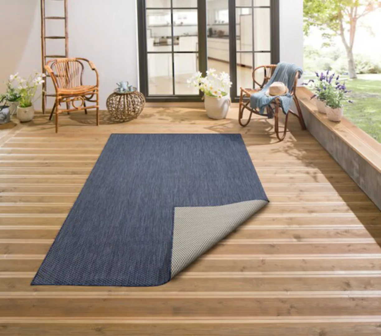 my home Teppich »Rhodos«, rechteckig, In-und Outdoor geeignet, Sisal-Optik, günstig online kaufen