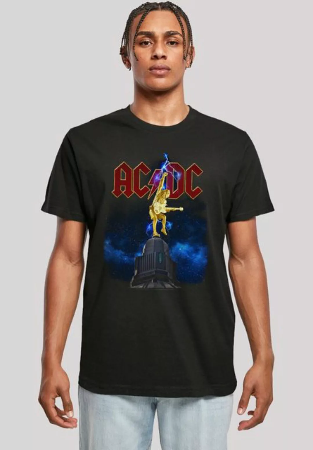 F4NT4STIC T-Shirt AC/DC Band Shirt Stiff Upper Lip Lightning Print günstig online kaufen