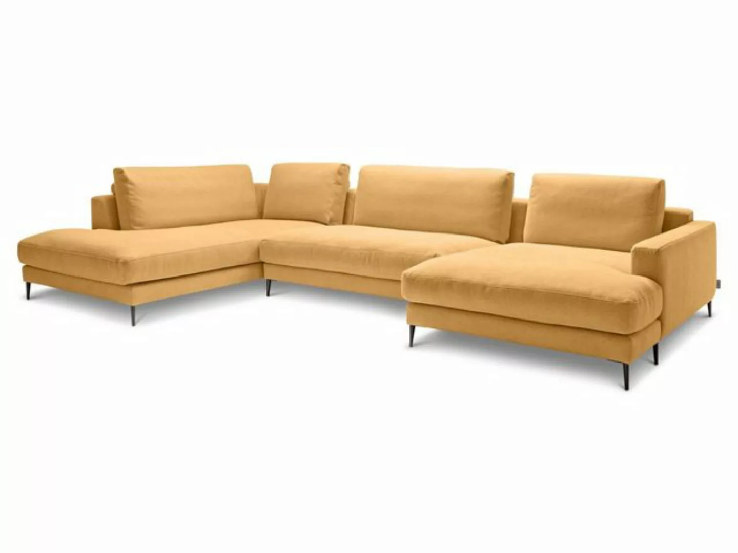 SANSIBAR Living Polsterecke Polsterecke SANSIBAR RÖMÖ U-F 223x170 cm gelb E günstig online kaufen