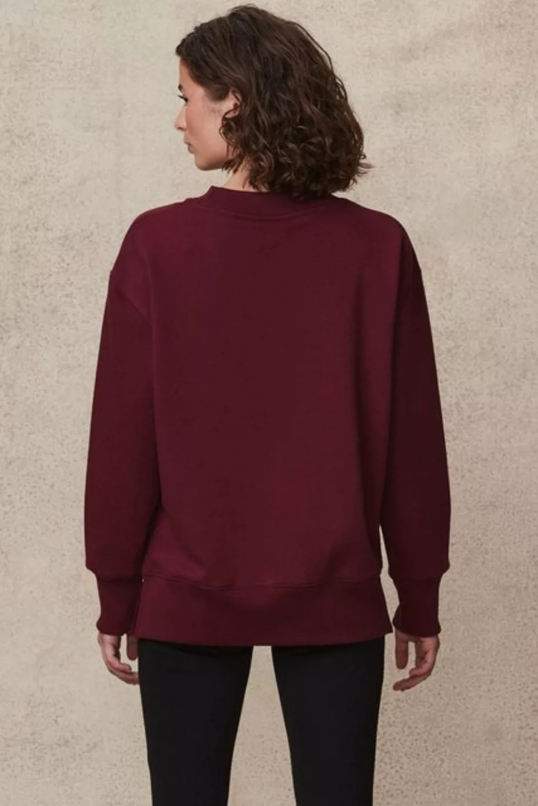 Next Longsweatshirt Essentials Langes Baumwoll-Sweatshirt, Relaxed Fit (1-t günstig online kaufen