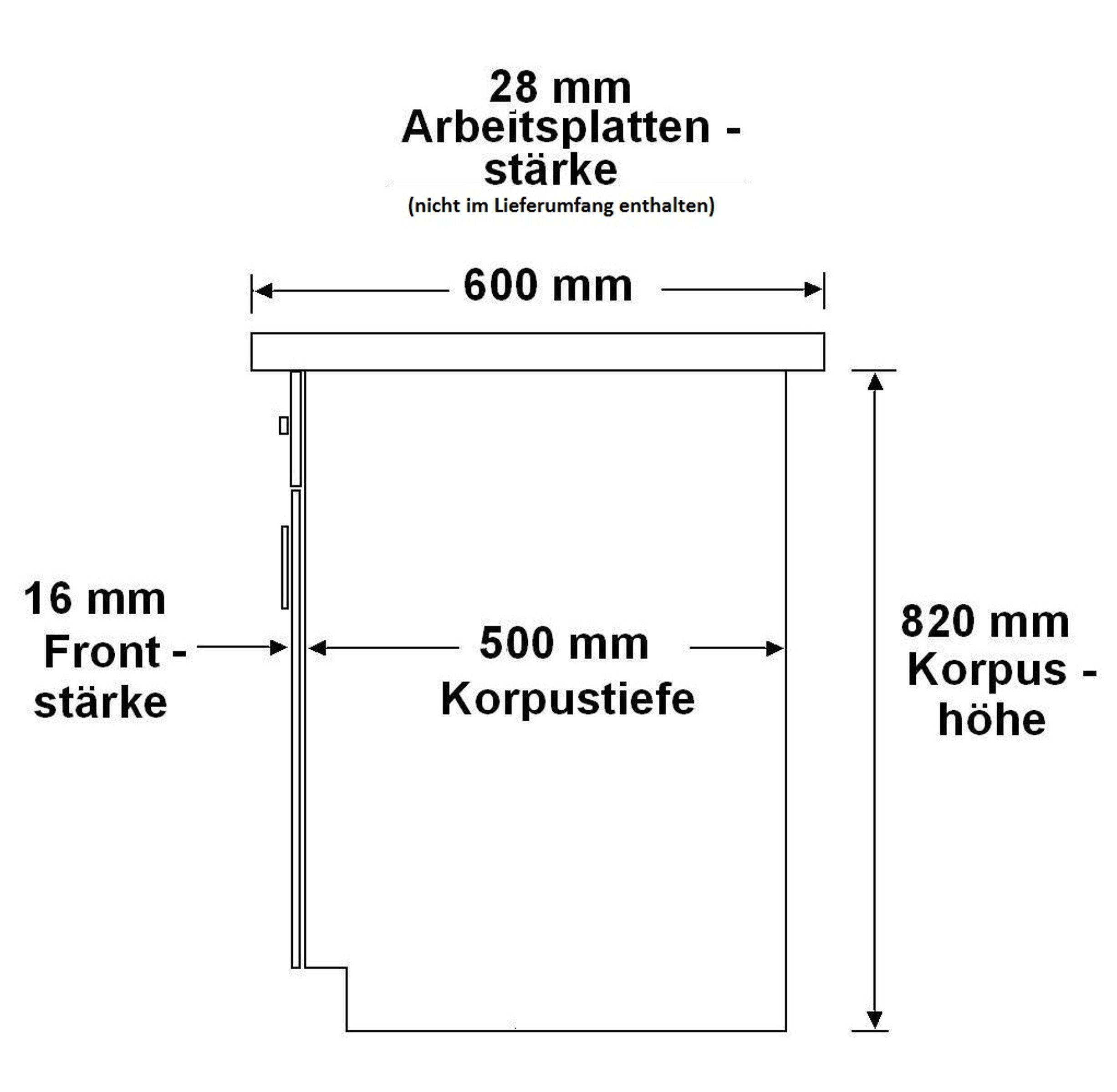 Küchen-Preisbombe Herdumbauschrank 60 cm Küche Bianca günstig online kaufen