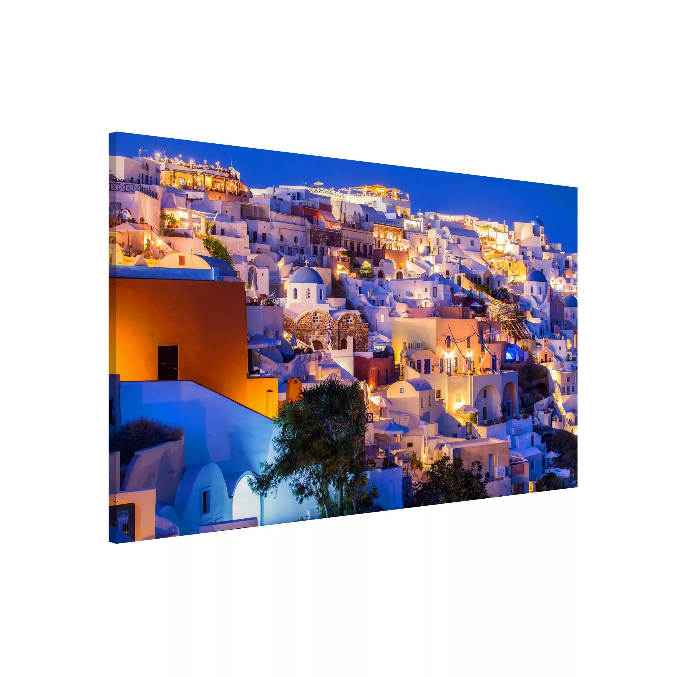 Magnettafel Santorini at night günstig online kaufen