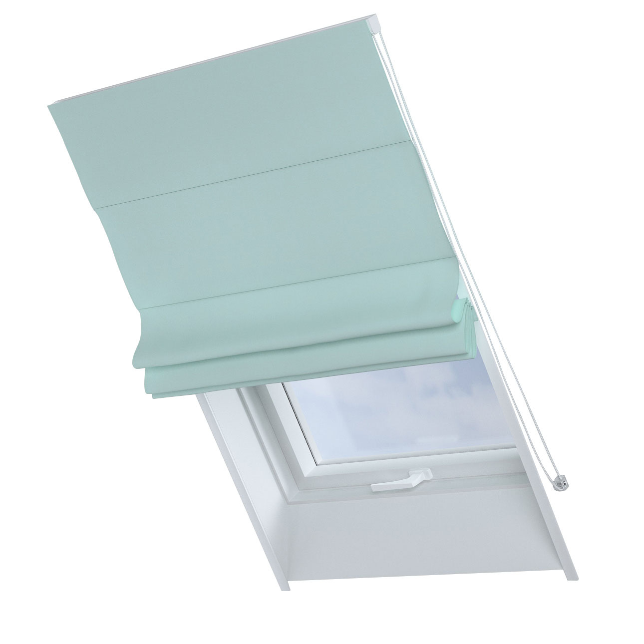 Dekoria Dachfenster-Raffrollo Rimini, hellblau, 50 x 60 cm günstig online kaufen