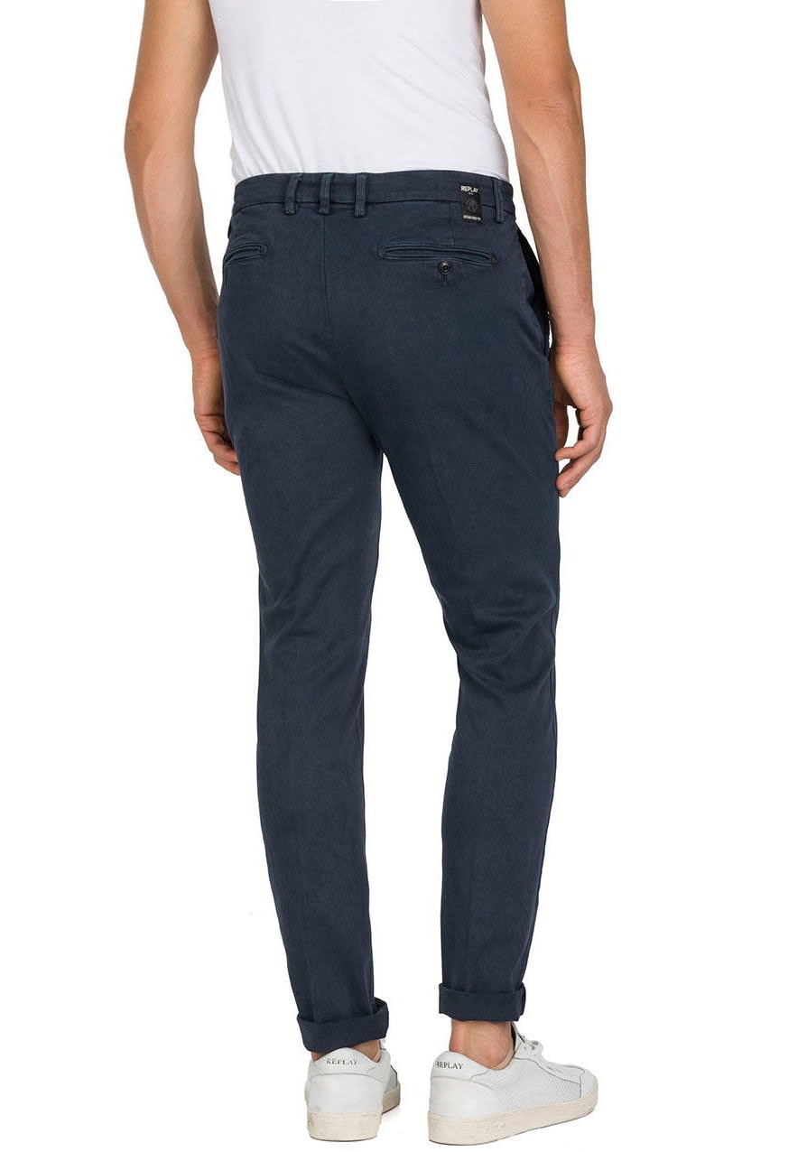 Replay Chinohose Slim Fit Jeans Zeumar Hyperchino Color (1-tlg) günstig online kaufen