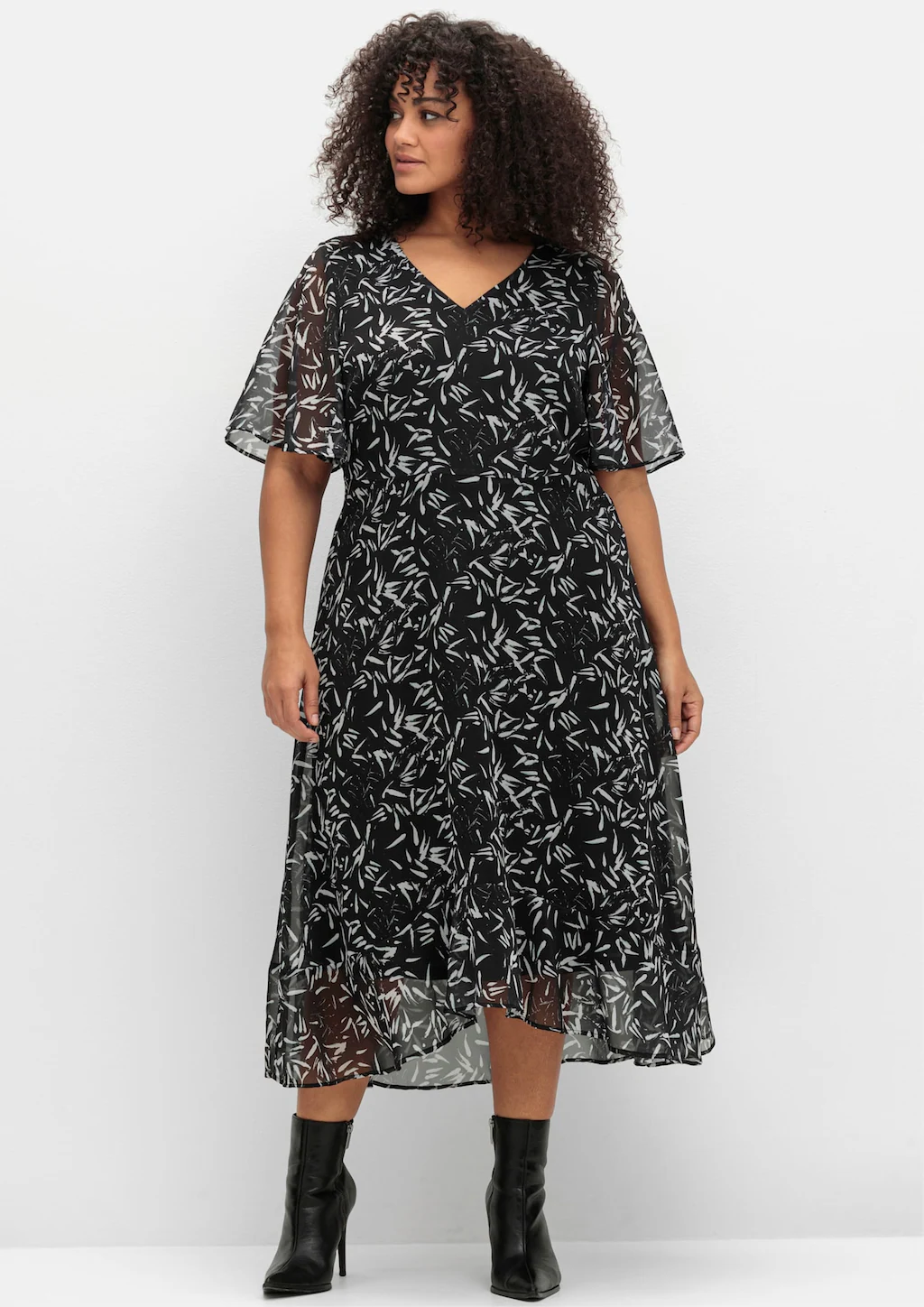 Sheego Chiffonkleid "Chiffonkleid" günstig online kaufen