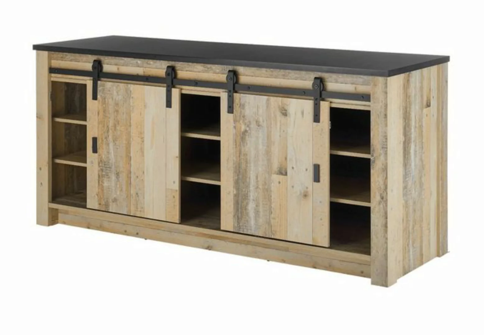 Furn.Design Küchenbuffet Stove (Anrichte in Used Wood, Set 3-teilig, Breite günstig online kaufen