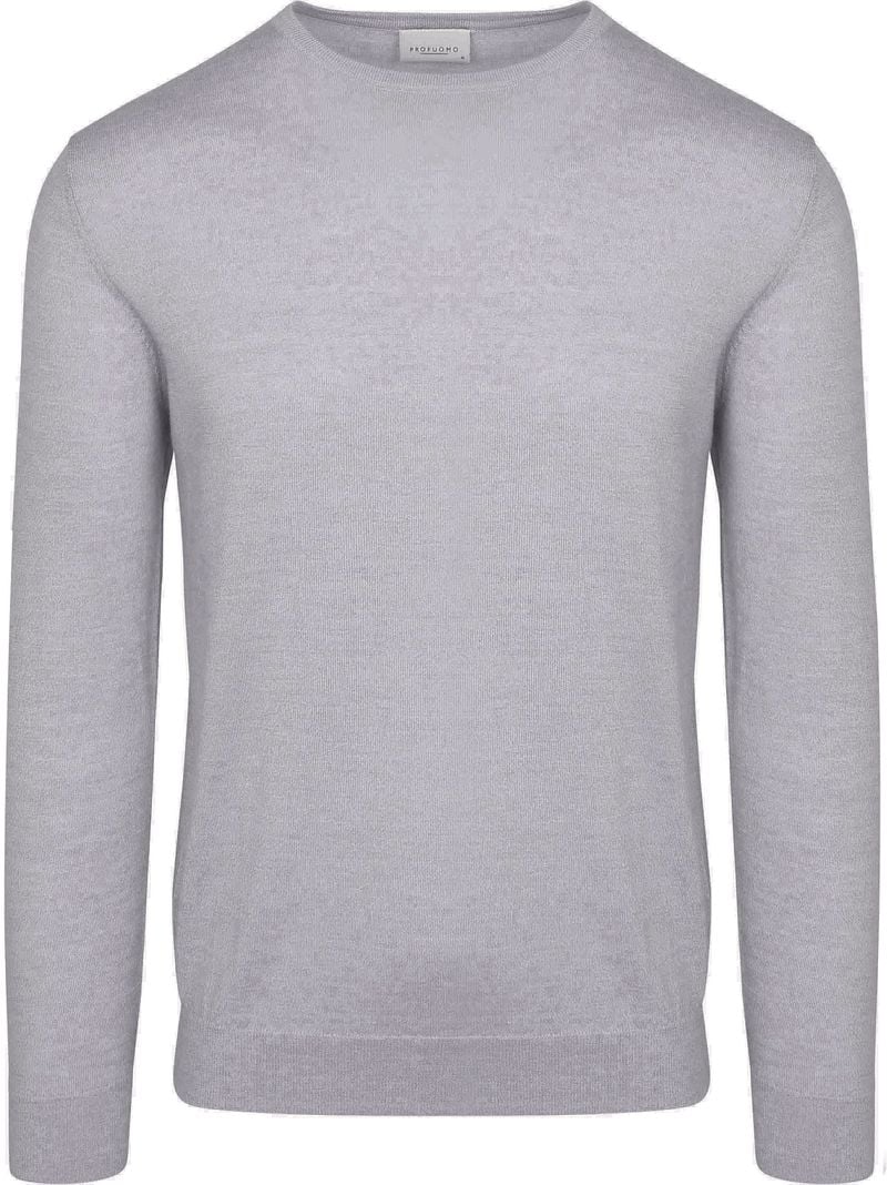 Profuomo Pullover Merinowolle Grau - Größe XL günstig online kaufen