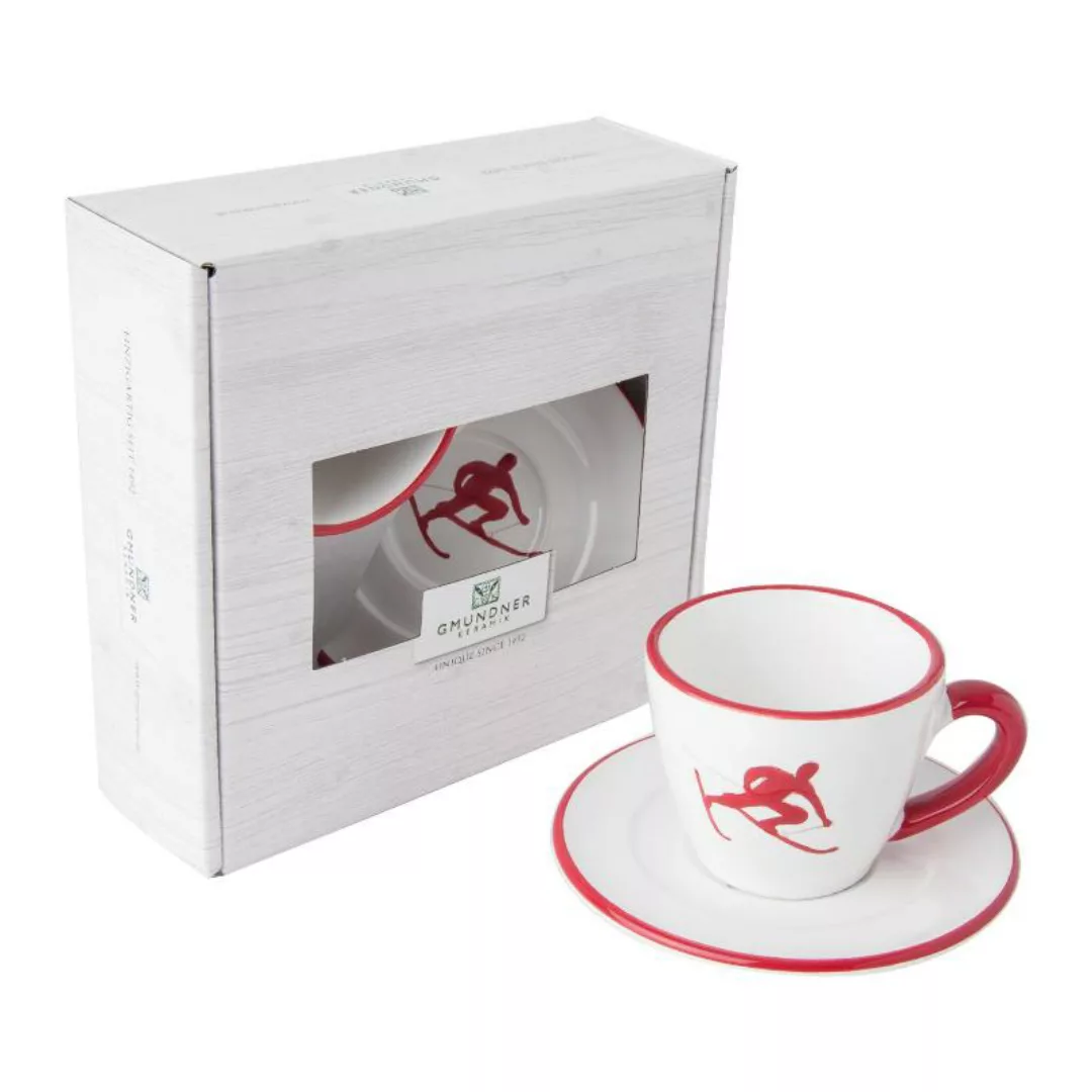 Gmundner Keramik Toni Rubinrot Espresso for you Set 2-tlg. günstig online kaufen
