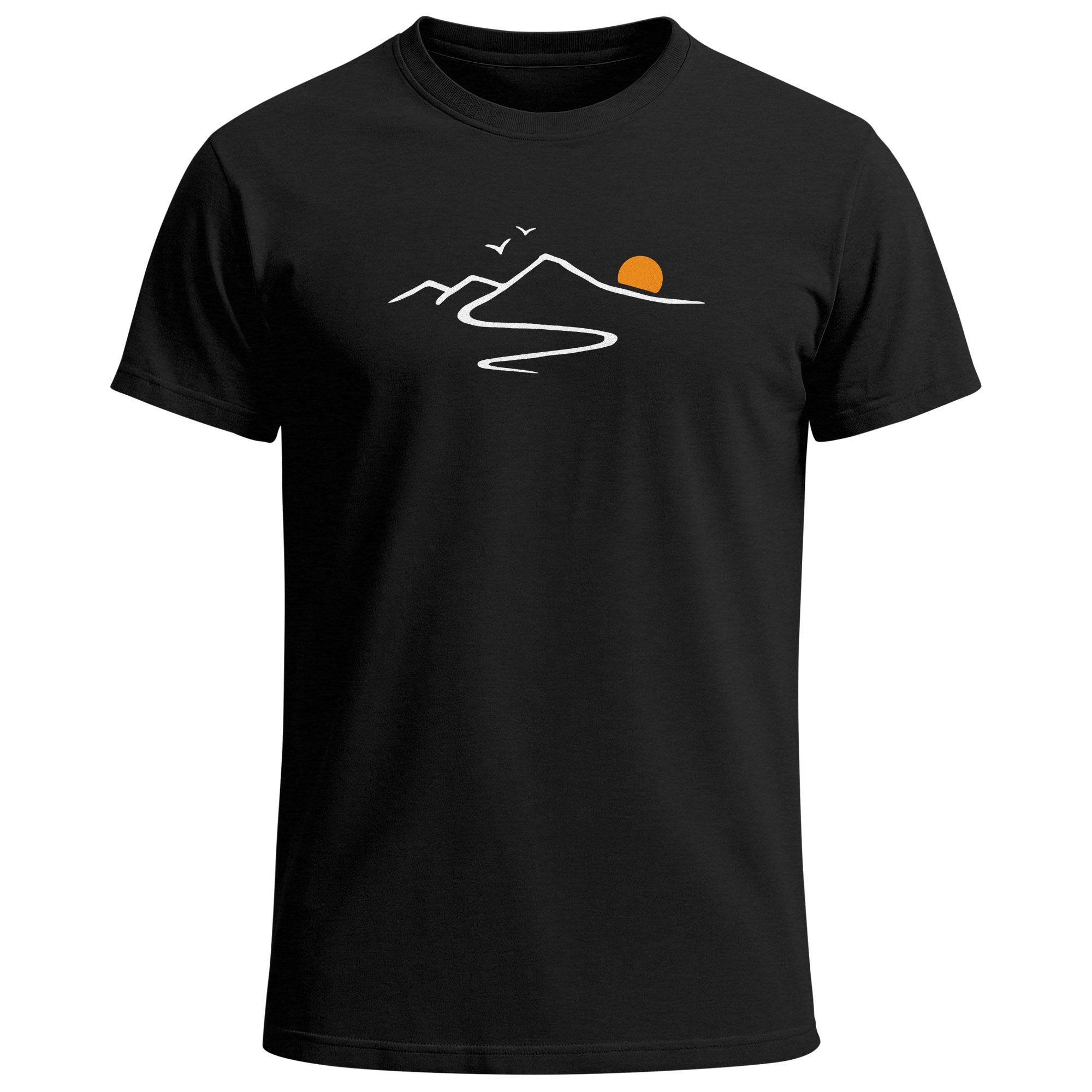 Neverless Print-Shirt Herren T-Shirt Frontprint minimalistische günstig online kaufen