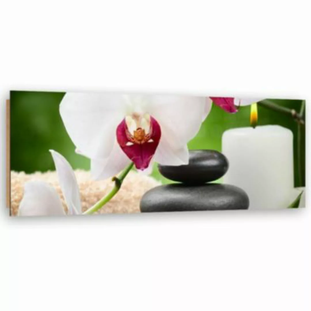 FEEBY® Kunst Zen Komposition Leinwandbilder bunt Gr. 120 x 40 günstig online kaufen