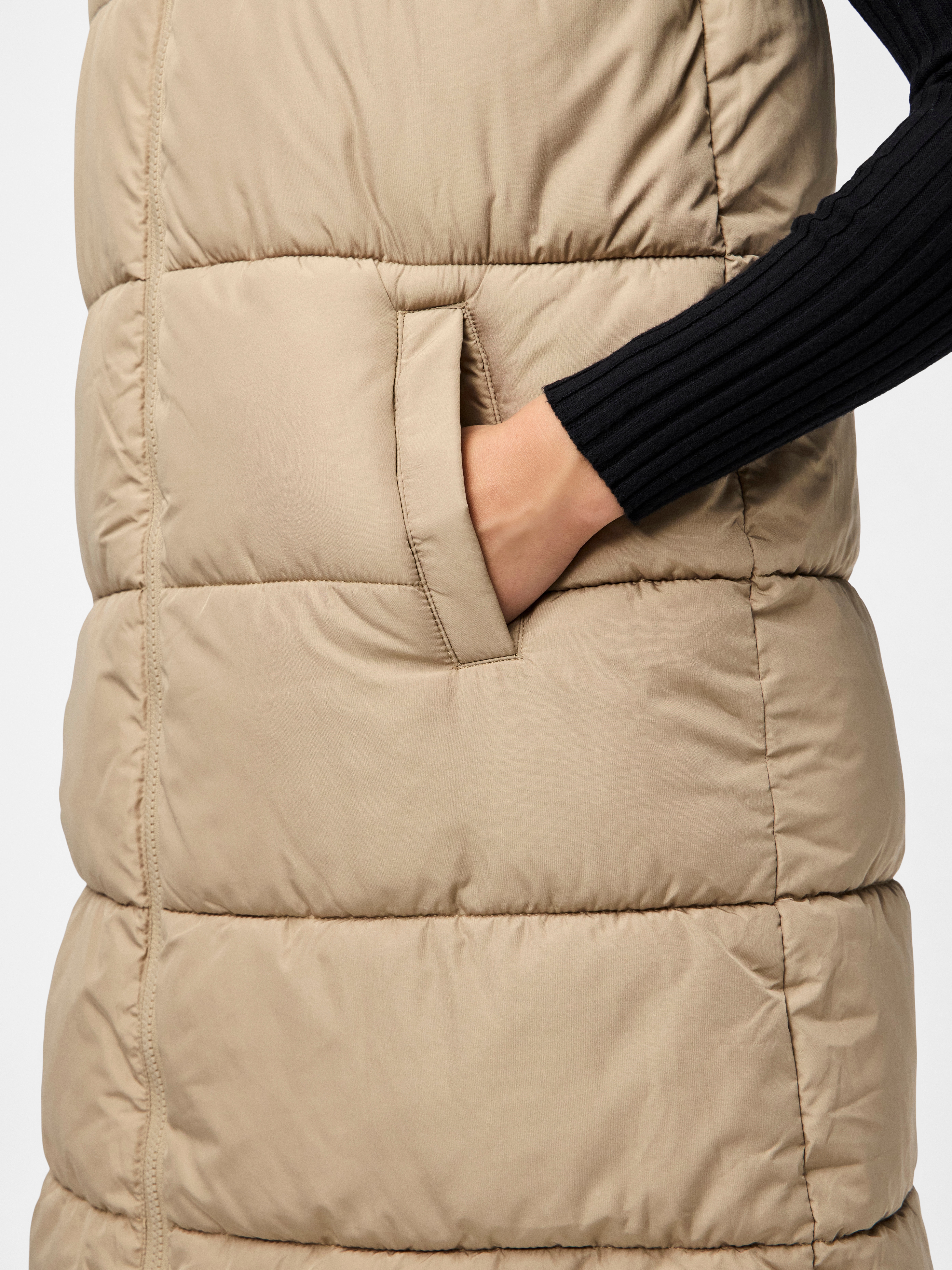 pieces Steppweste PCBEE NEW LONG PUFFER VEST NOOS BC günstig online kaufen