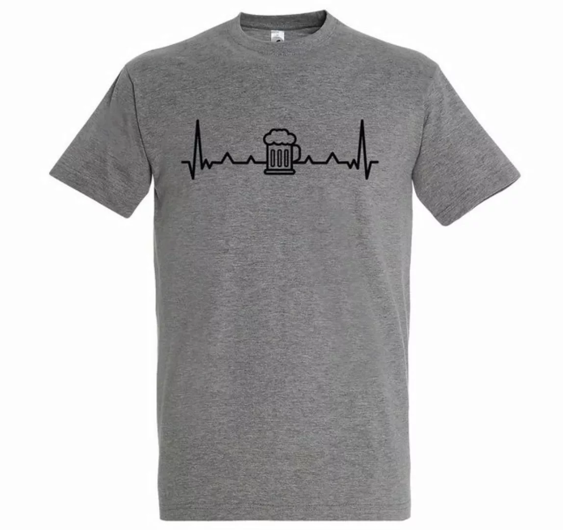 Youth Designz Print-Shirt Heartbeat Bier Herren T-Shirt mit lustigem Logo A günstig online kaufen