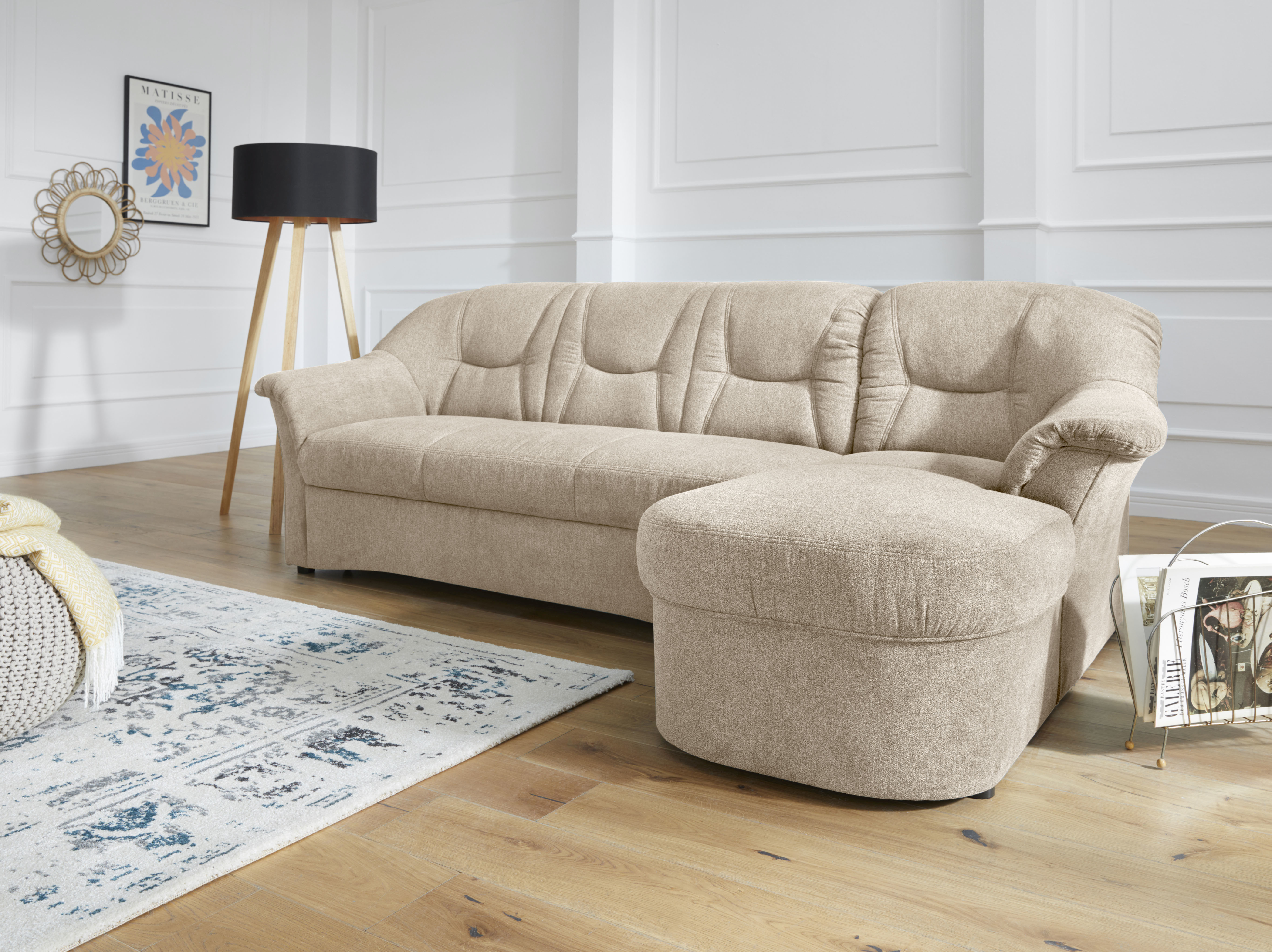 DOMO collection Ecksofa »Sarafina zeitlos und komfortabel, optional mit Fed günstig online kaufen