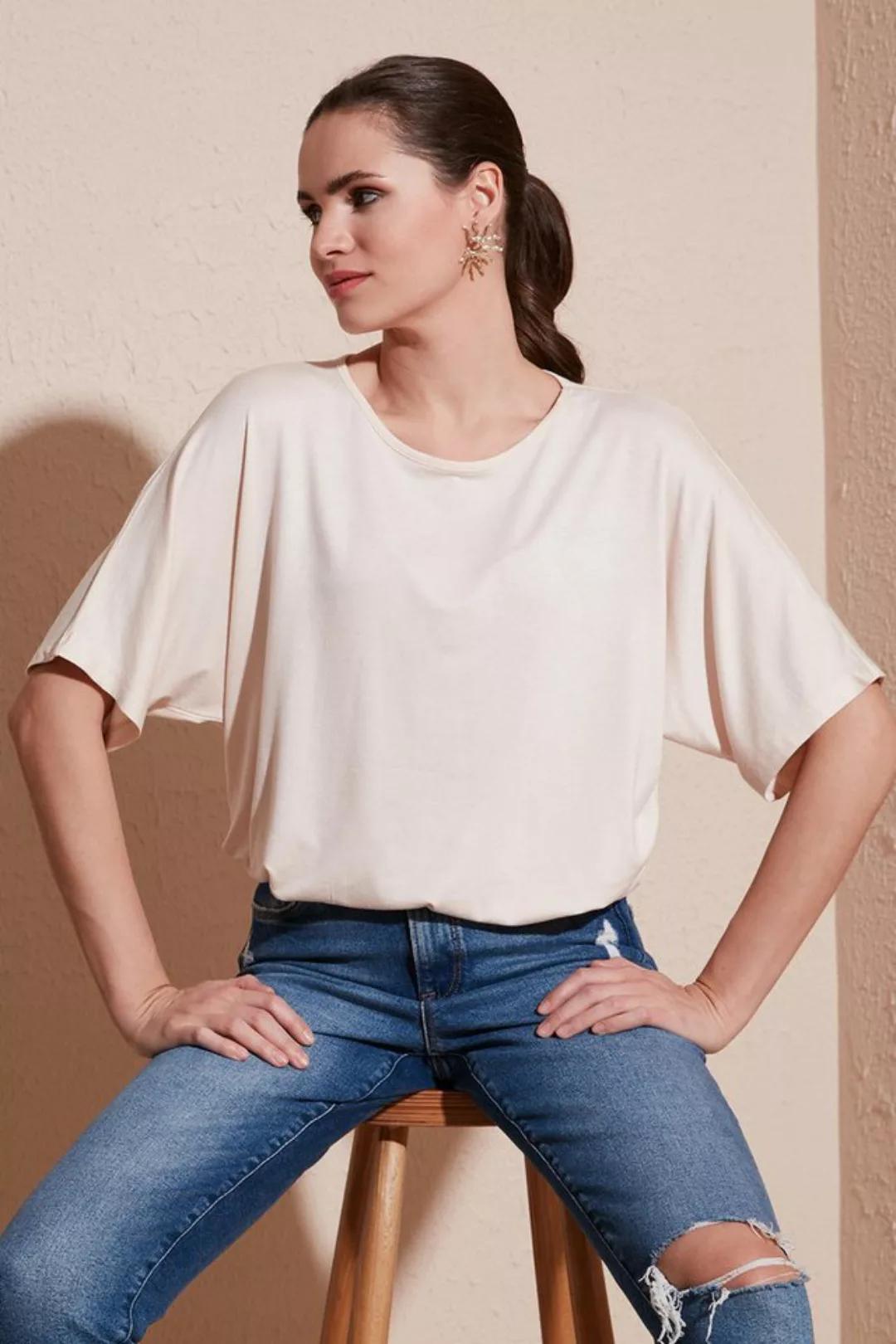 LELA Shirtbluse Loose Fit (1-tlg) günstig online kaufen