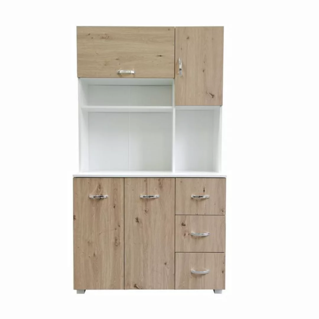 HTI-Living Küchenbuffet Küchenschrank Weiß Artisaneiche Blanca (Stück, 1-St günstig online kaufen