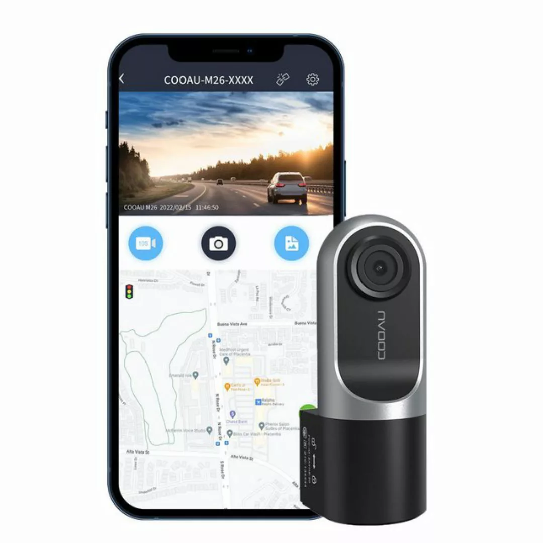 COOAU Dashcam Auto Vorne,1080P FHD Autokamera mit F 1,8-Objektiv Dashcam (H günstig online kaufen