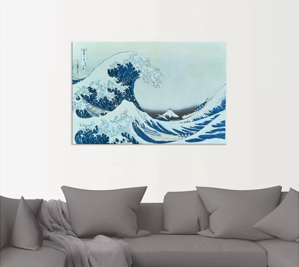 Artland Wandbild »Die grosse Welle von Kanagawa. 1831«, Gewässer, (1 St.) günstig online kaufen