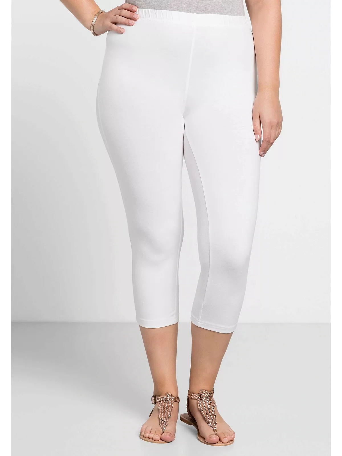 Sheego Leggings "Große Größen", in Capri-Länge günstig online kaufen