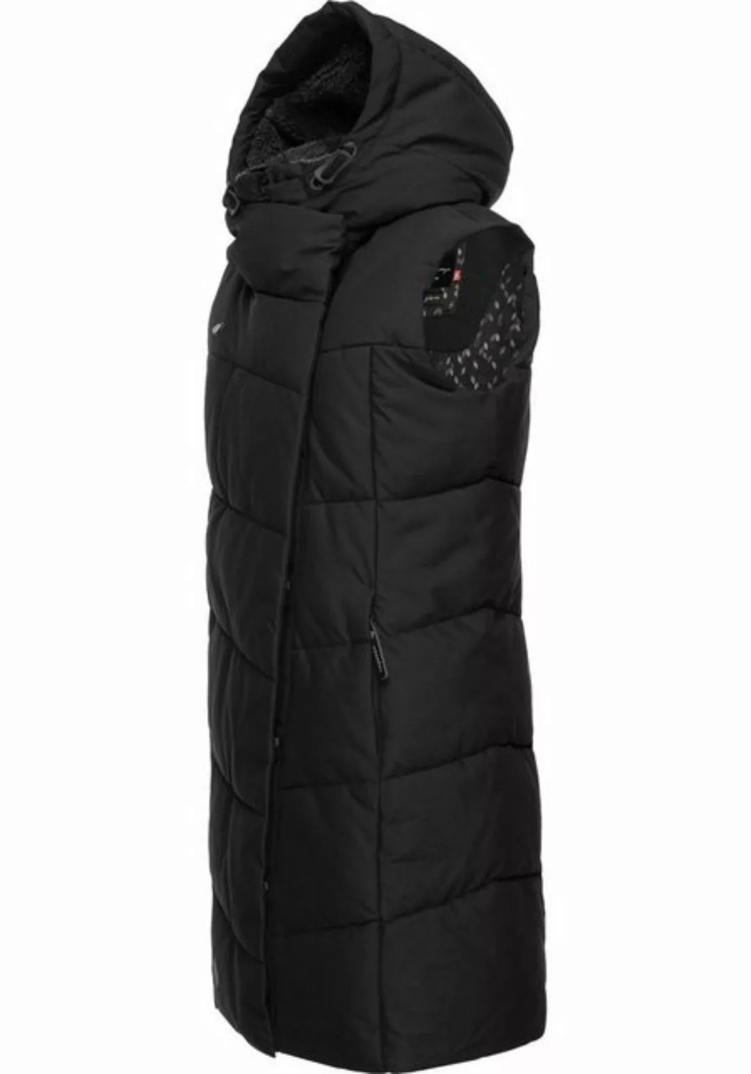 Ragwear Steppweste Pavla Vest stylische Winterweste mit Teddyfutter und Kap günstig online kaufen