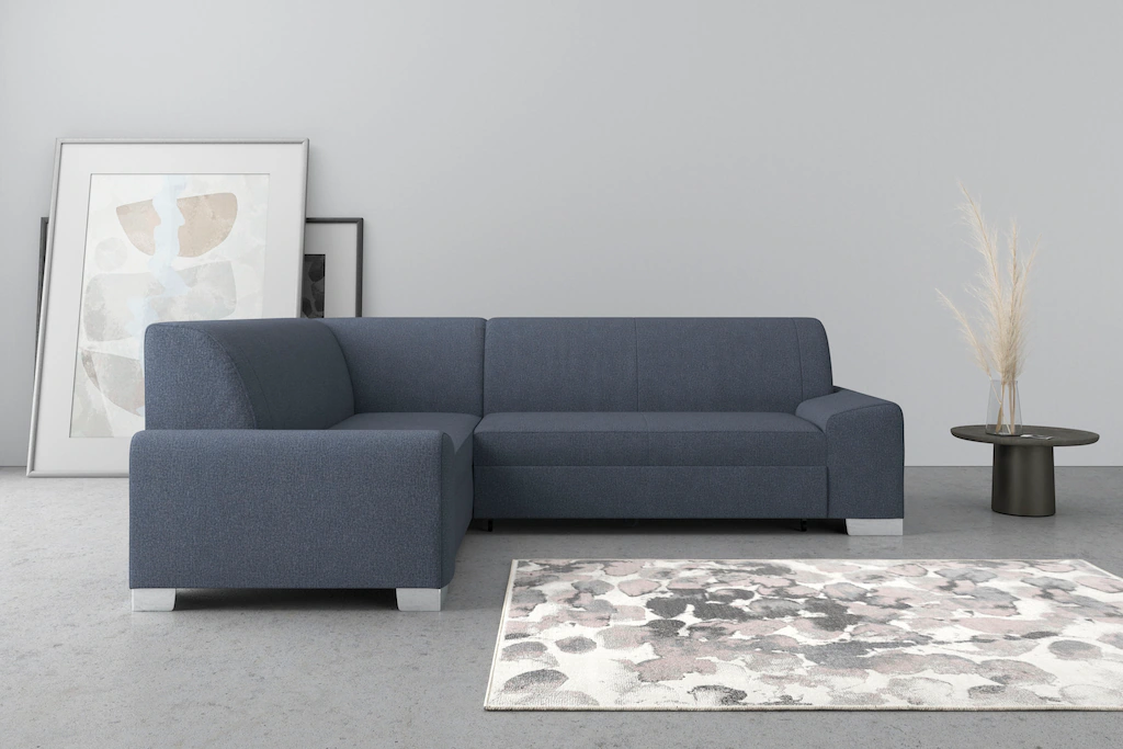 DOMO collection Ecksofa "Anzio in kubischer Formensprache, flache Armlehnen günstig online kaufen