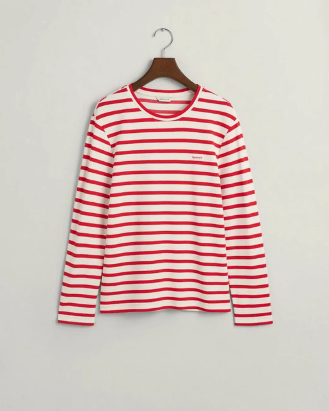 Gant T-Shirt STRIPED LS T-SHIRT, BRIGHT RED günstig online kaufen