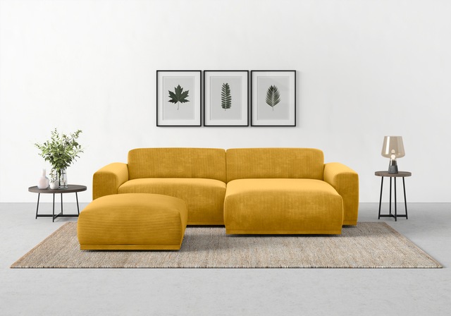 TRENDMANUFAKTUR Ecksofa "Braga, mit hochwertigem Kaltschaum, L-Form, in Cor günstig online kaufen