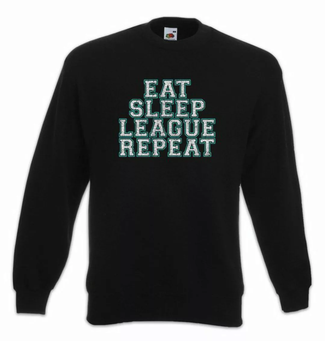 Urban Backwoods Sweatshirt Eat Sleep League Repeat Sweatshirt Gamer Games G günstig online kaufen