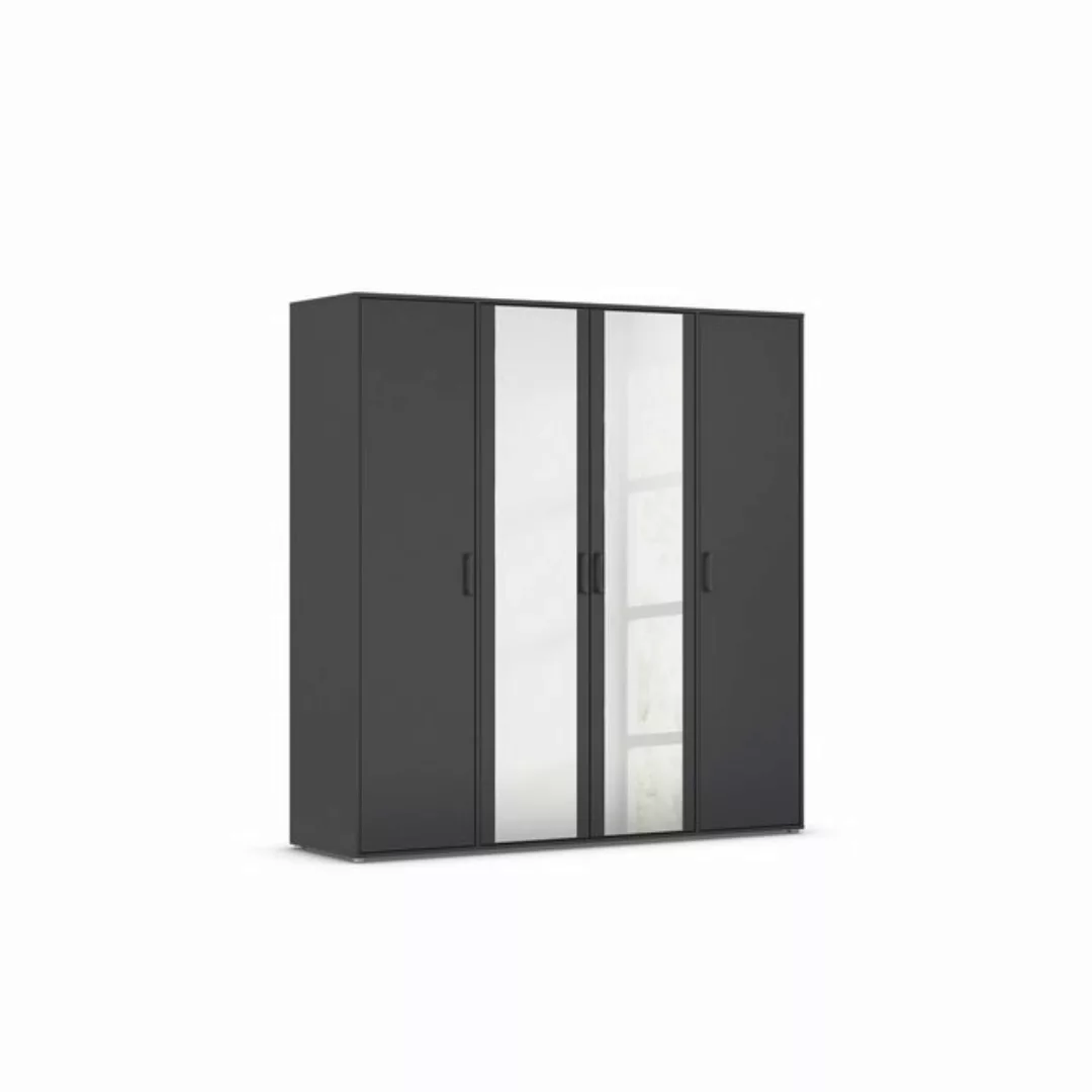 freiraum Drehtürenschrank Voyager 7 Böden, 1 Stange, grau metallic / Spiege günstig online kaufen