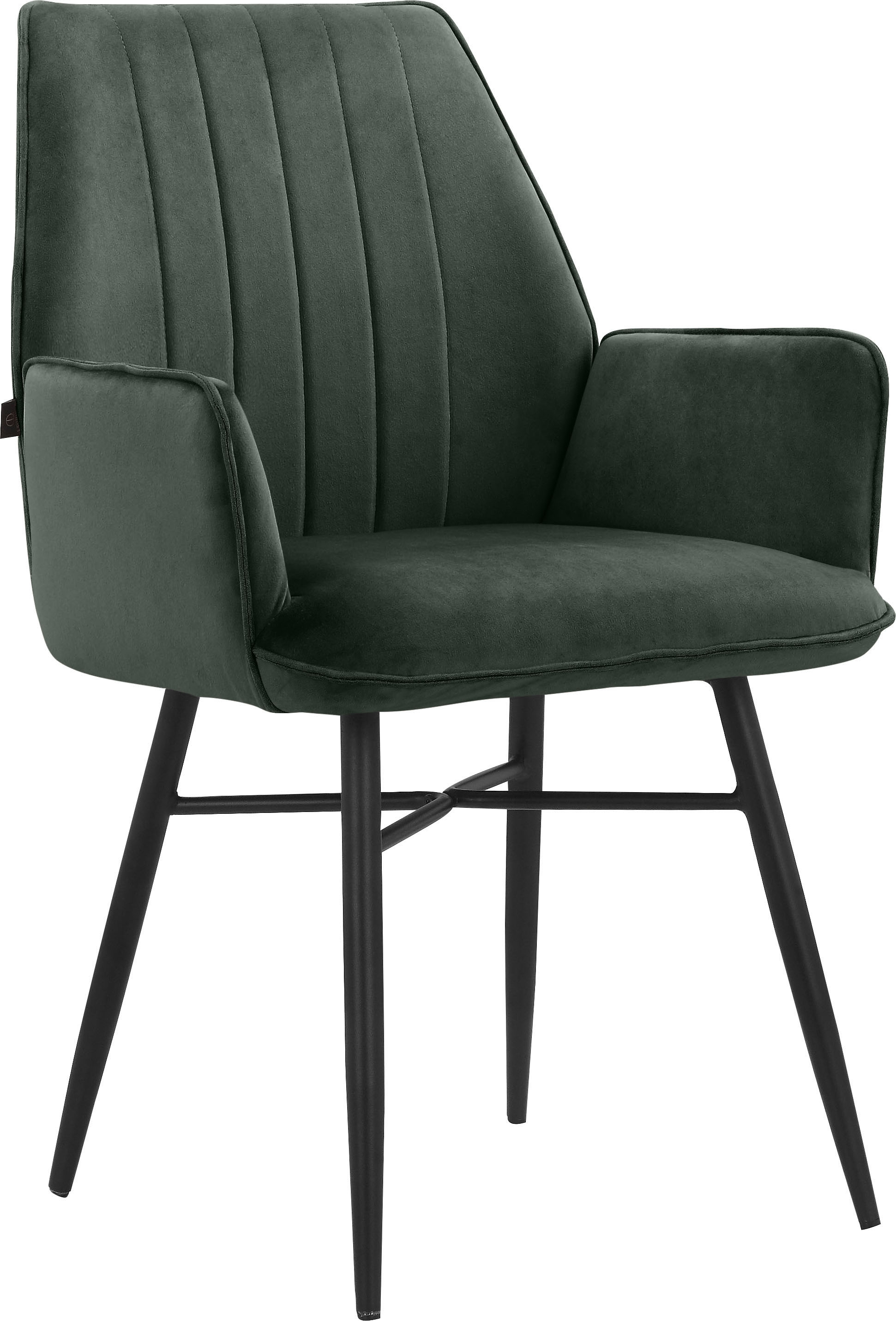Leonique Esszimmerstuhl "Hrodwyn", 2 St., Veloursstoff, Sitz gepolstert, mi günstig online kaufen