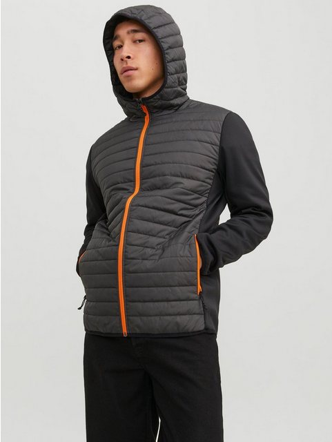 Jack & Jones Blouson Softshell Stepp Jacke mit Kapuze JJEMULTI 6245 in Schw günstig online kaufen