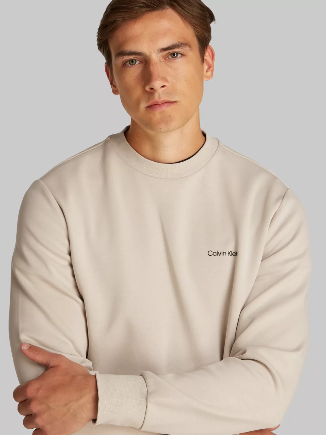 Calvin Klein Sweatshirt "MICRO LOGO REPREVE SWEATSHIRT", mit halsnahmen Run günstig online kaufen