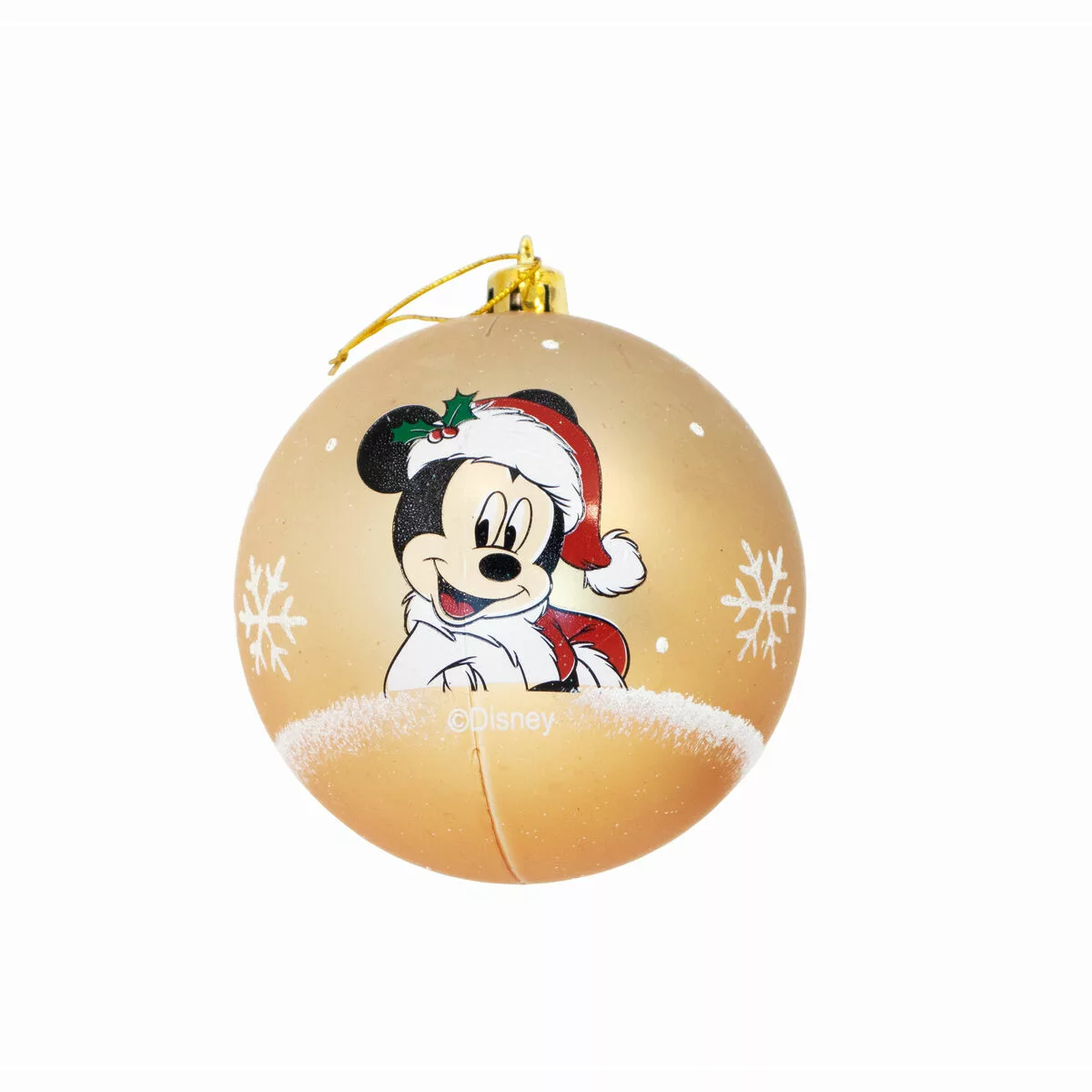 Weihnachtsbaumkugel Mickey Mouse Happy Smiles Golden 6 Stück Kunststoff (ø günstig online kaufen