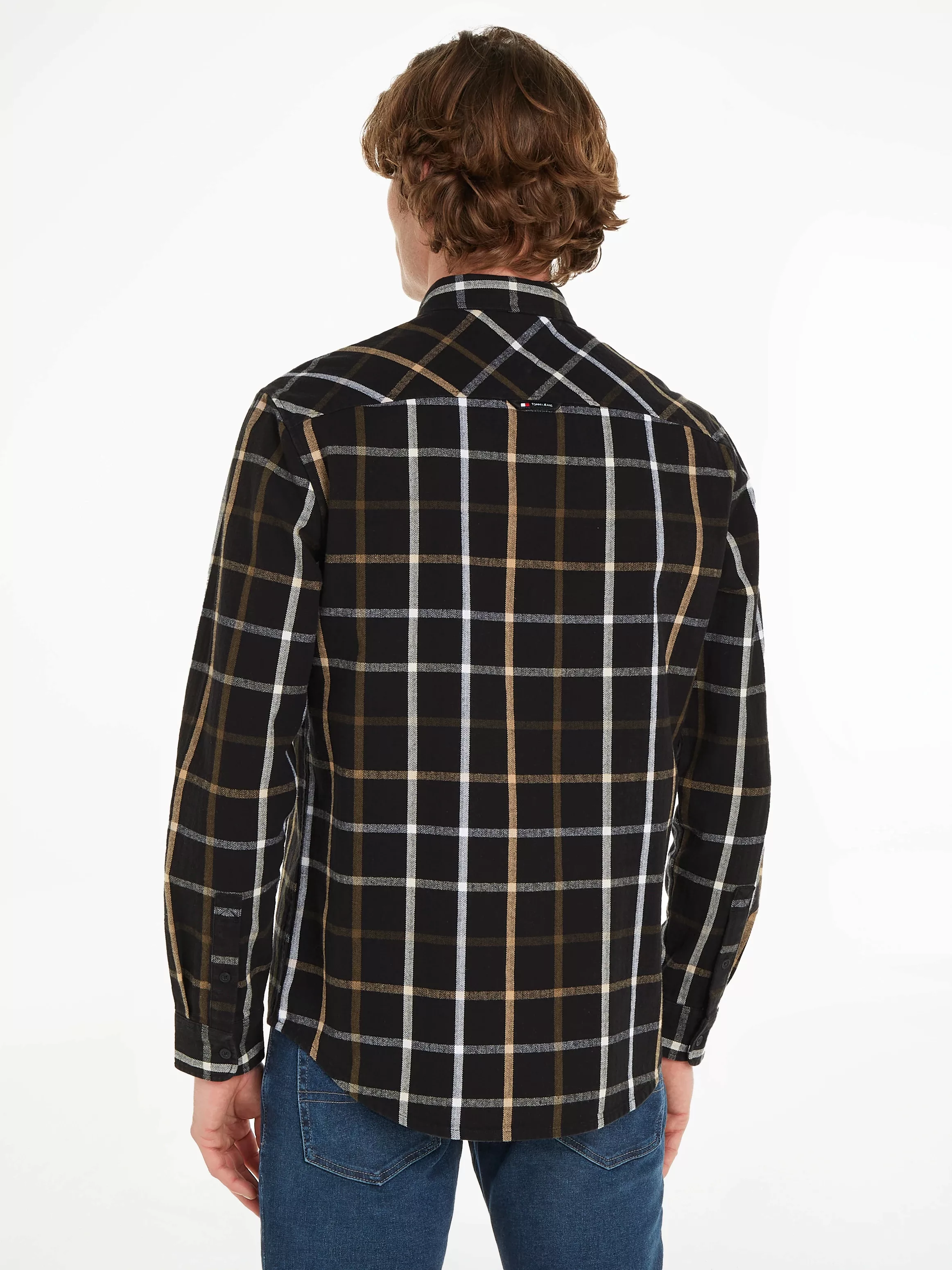 Tommy Jeans Flanellhemd "TJM REG CHECK FLANNEL SHIRT", mit Brusttasche günstig online kaufen