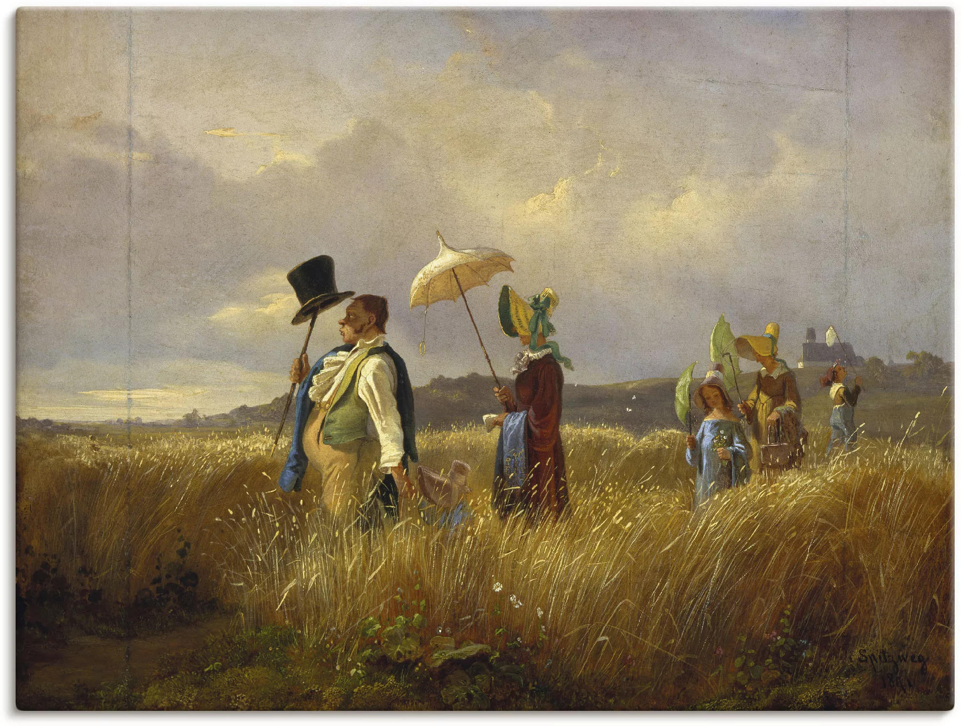 Artland Wandbild »Der Sonntagsspaziergang. 1841«, Gruppen & Familien, (1 St günstig online kaufen