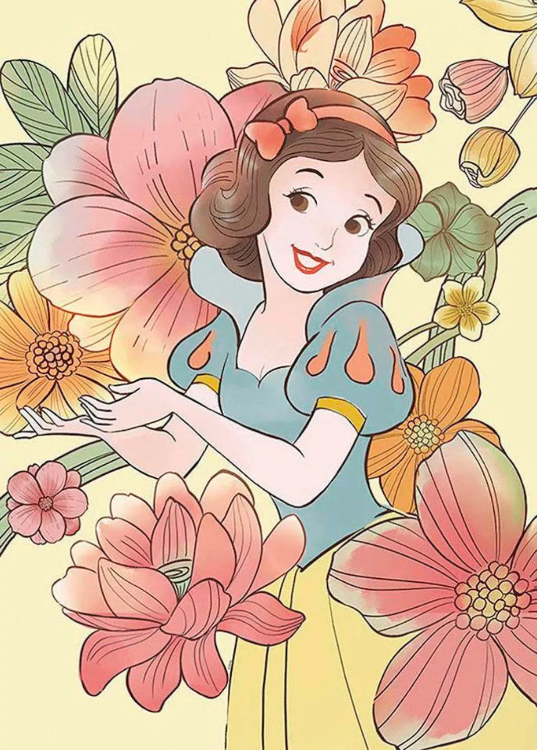 Komar Poster »Snow White Flowers«, Disney, (1 St.) günstig online kaufen