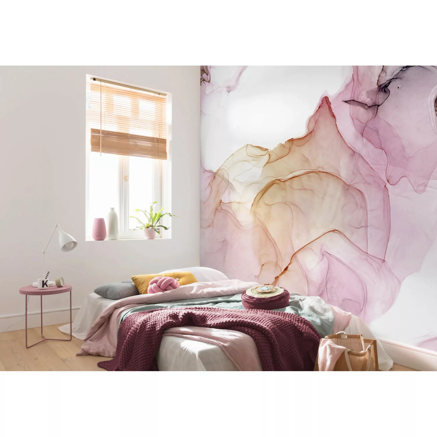 KOMAR Vlies Fototapete - Shiny Fluid - Größe 400 x 280 cm mehrfarbig günstig online kaufen