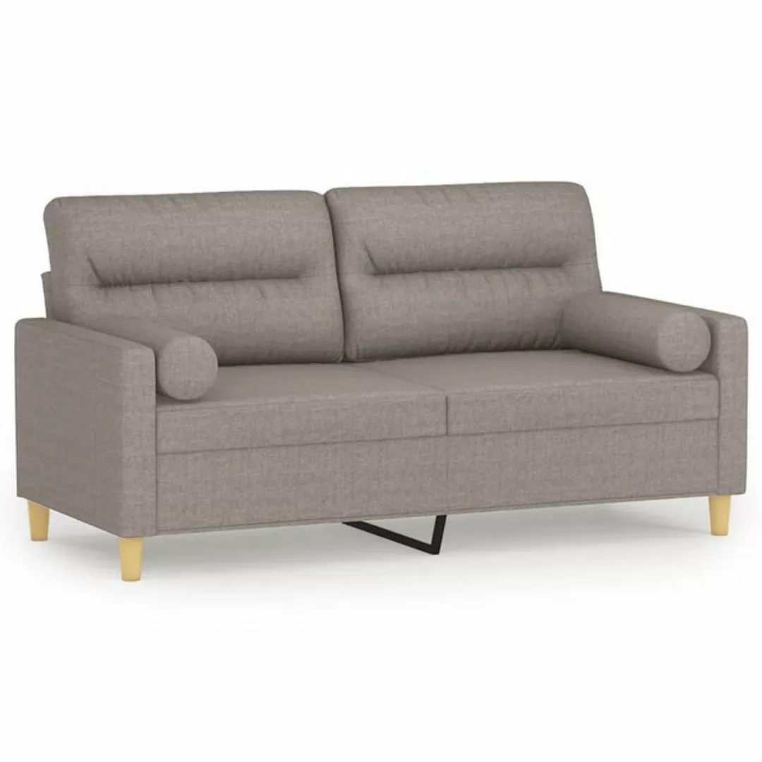 vidaXL Sofa Sofa mit Zierkissen Stoff, 140 cm, 2-Sitzer günstig online kaufen