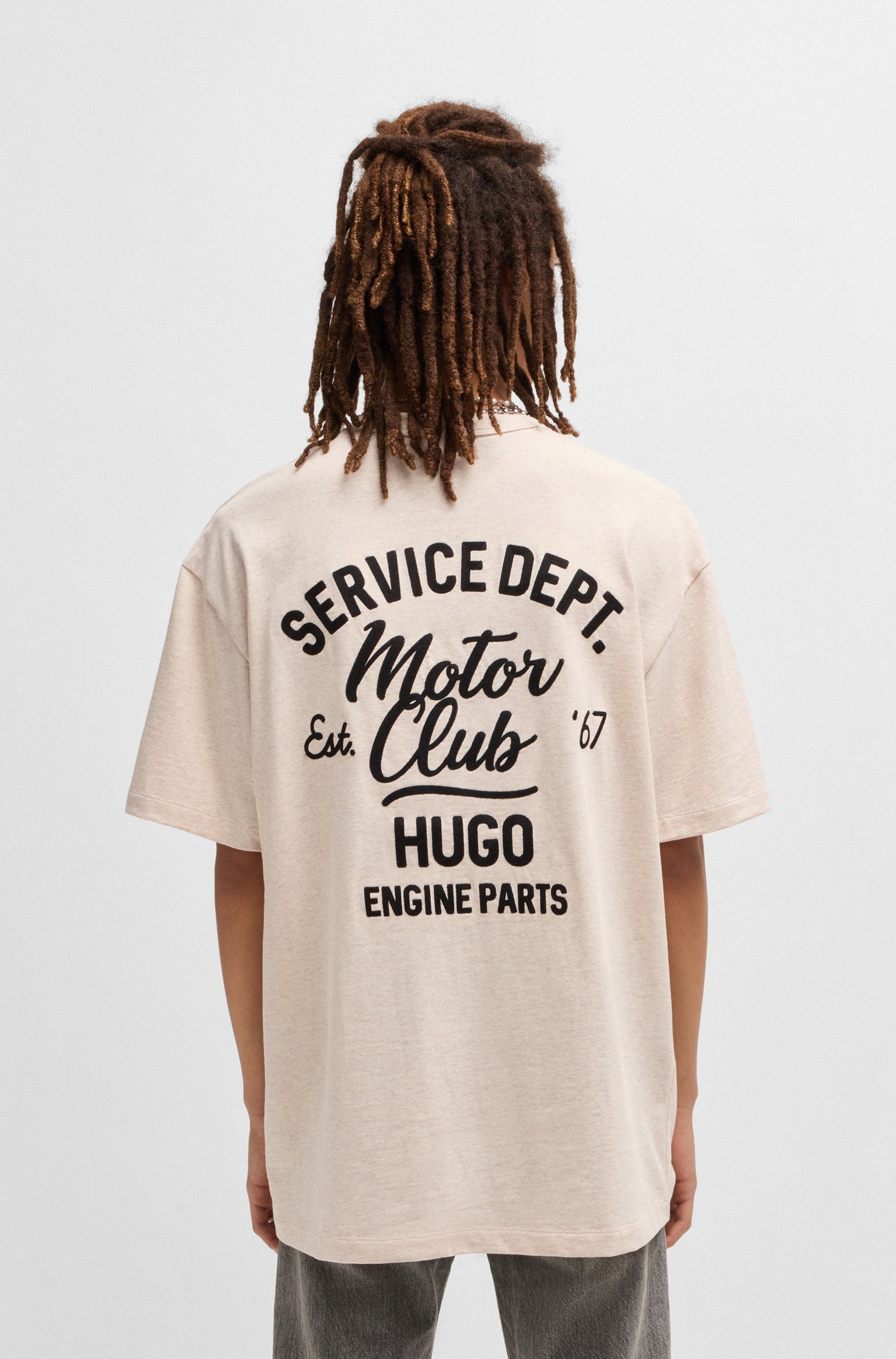 HUGO Blue T-Shirt Nampie mit großem günstig online kaufen