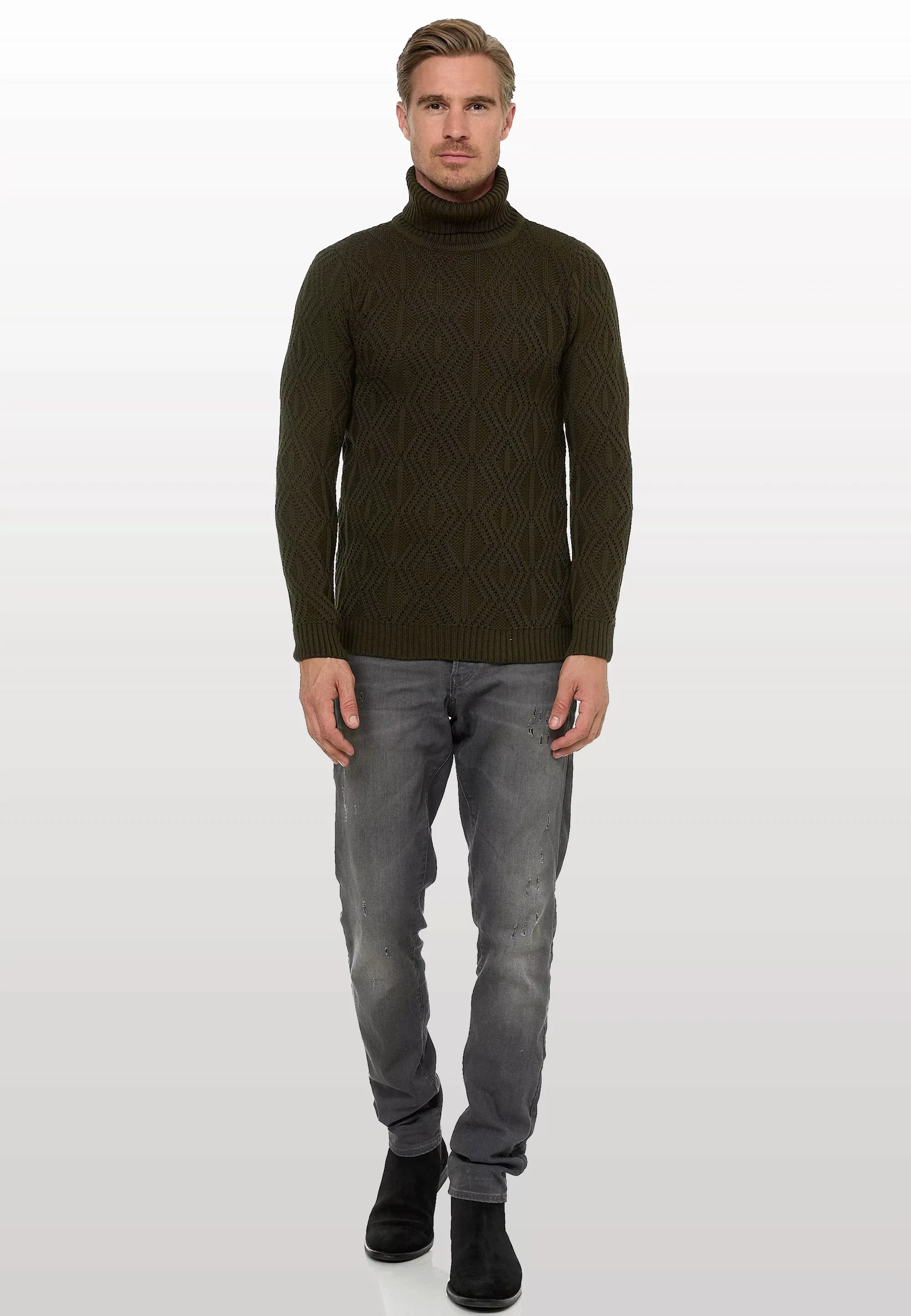 Rusty Neal Rollkragenpullover, in modischem Design günstig online kaufen