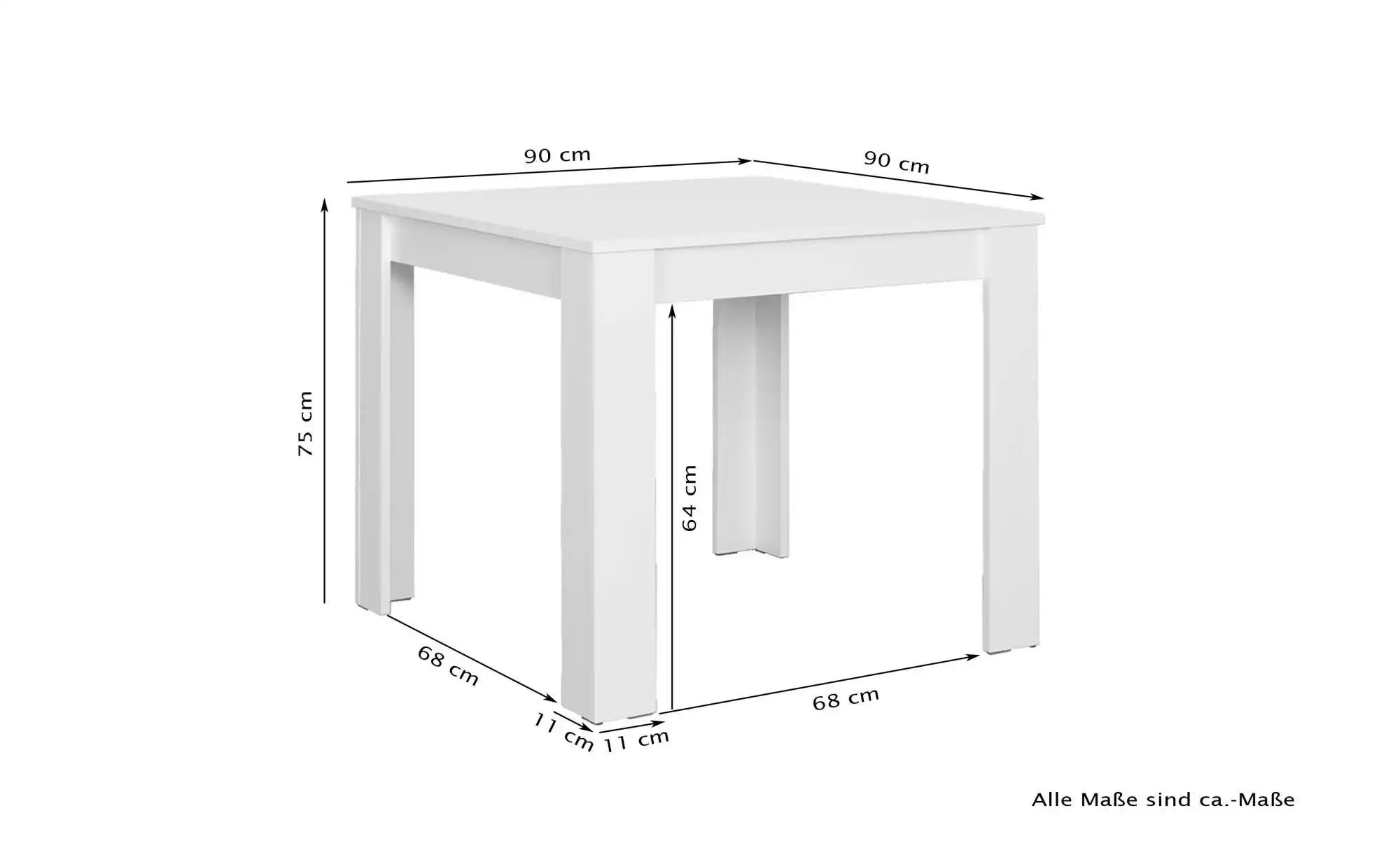 byLIVING Esstisch "Nepal", Breite 80/ 90/ 120 oder 140 cm, verschiedene Aus günstig online kaufen