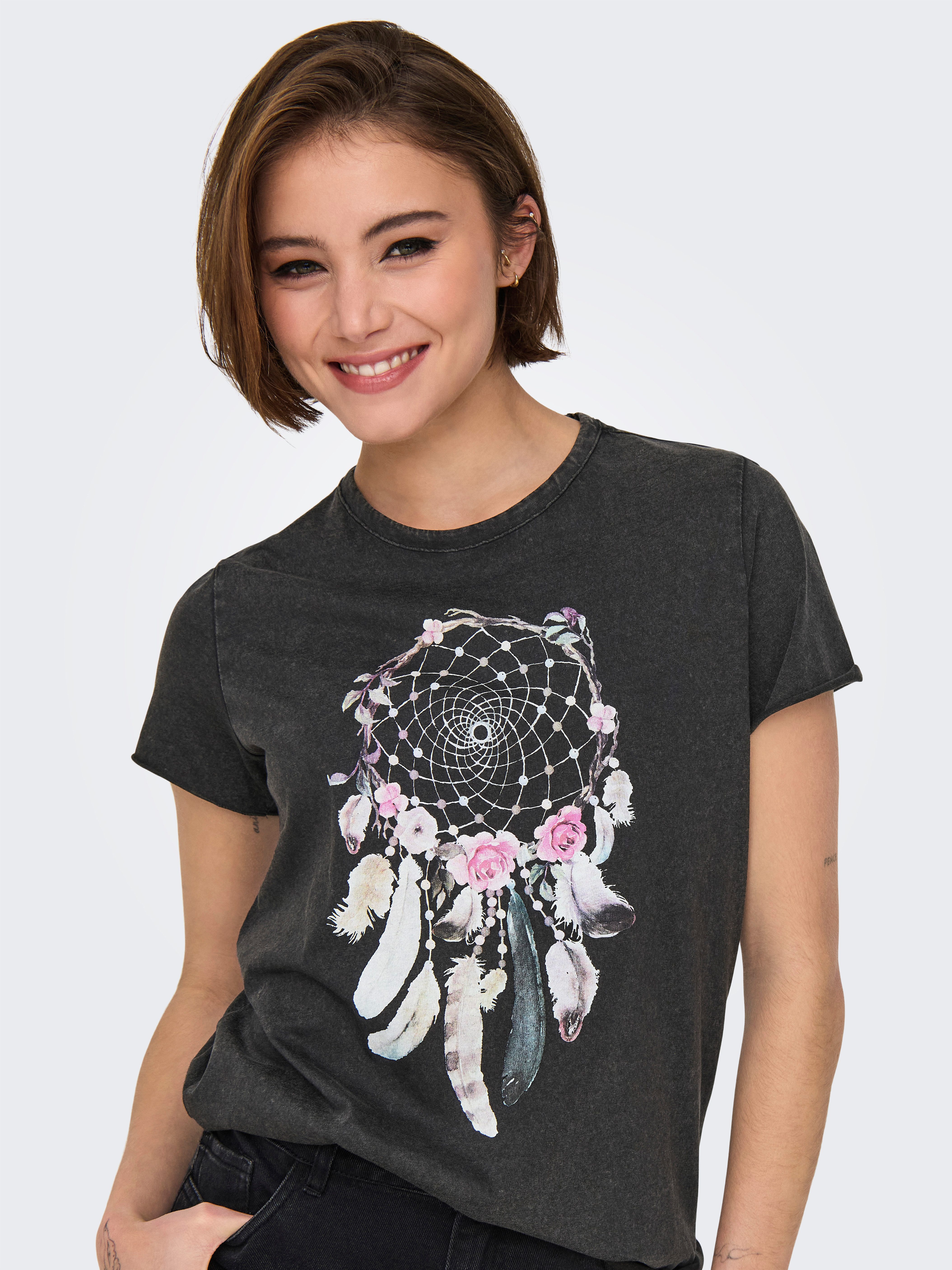 ONLY T-Shirt Bedrucktes Kurzarm mit Printed günstig online kaufen