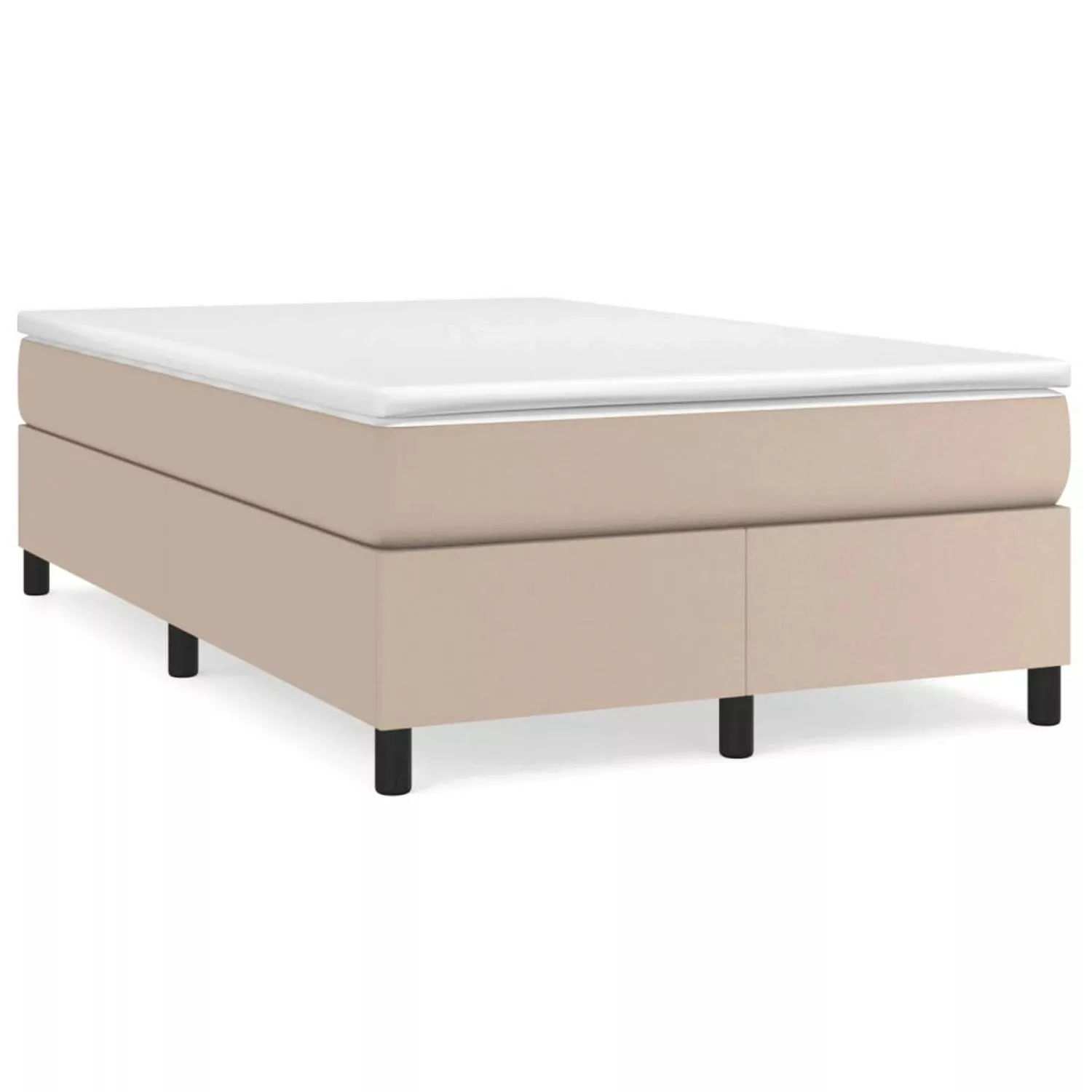 vidaXL Boxspringbett Cappuccino-Braun 120x200 cm Kunstleder1465991 günstig online kaufen