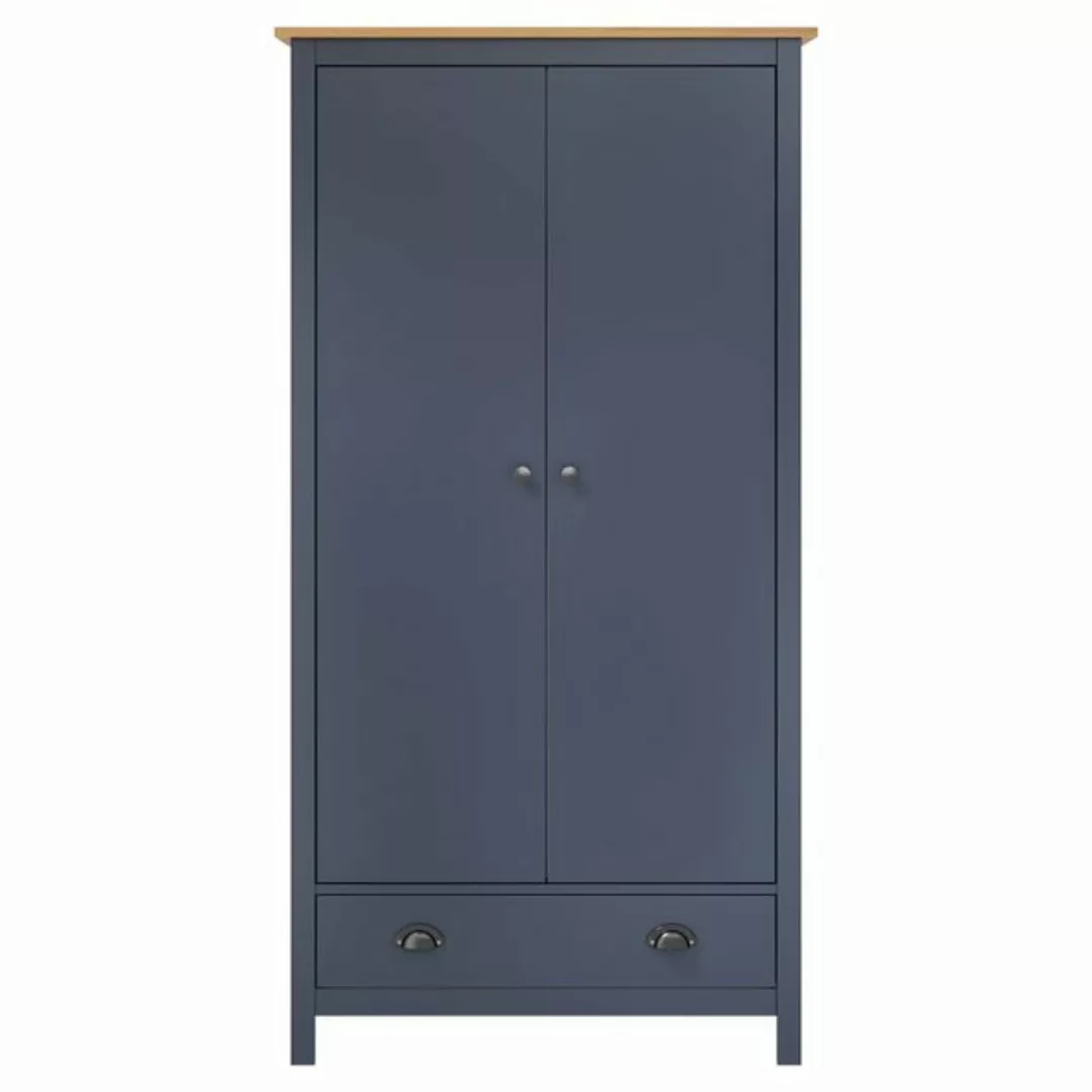 vidaXL Kleiderschrank Kleiderschrank mit 2 Türen Hill Range Grau 89x50x170c günstig online kaufen