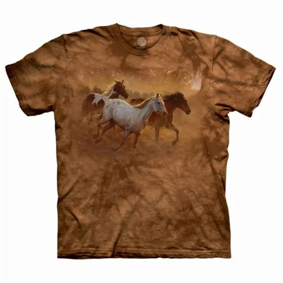 The Mountain T-Shirt Gold Run Pferde günstig online kaufen